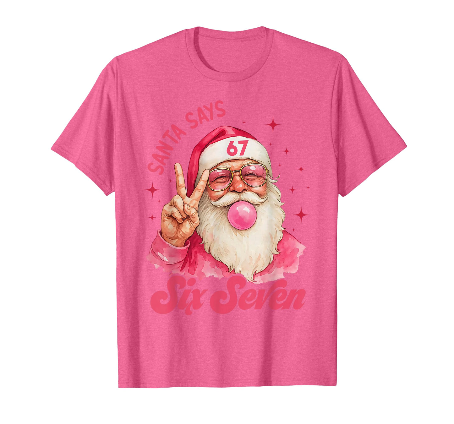 67 Funny Meme Merry Xmas Santa Says Six Seven Christmas T-Shirt