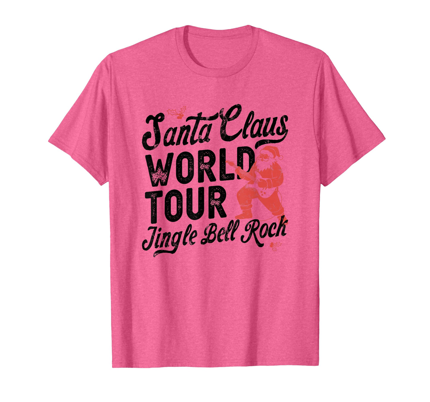 Santa Claus Jingle Rock Retro Christmas Outfit T-Shirt