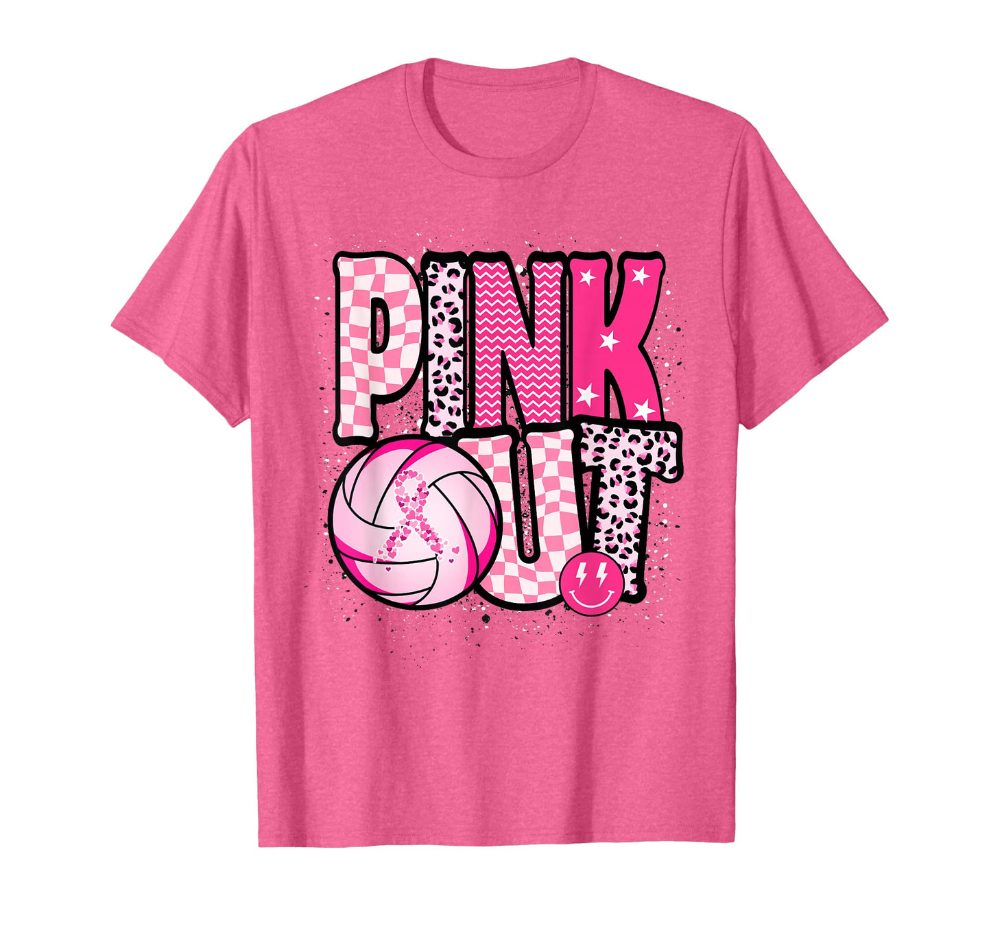 Dig For A Cure Volleyball Pink Out Breast Cancer Awareness T-Shirt