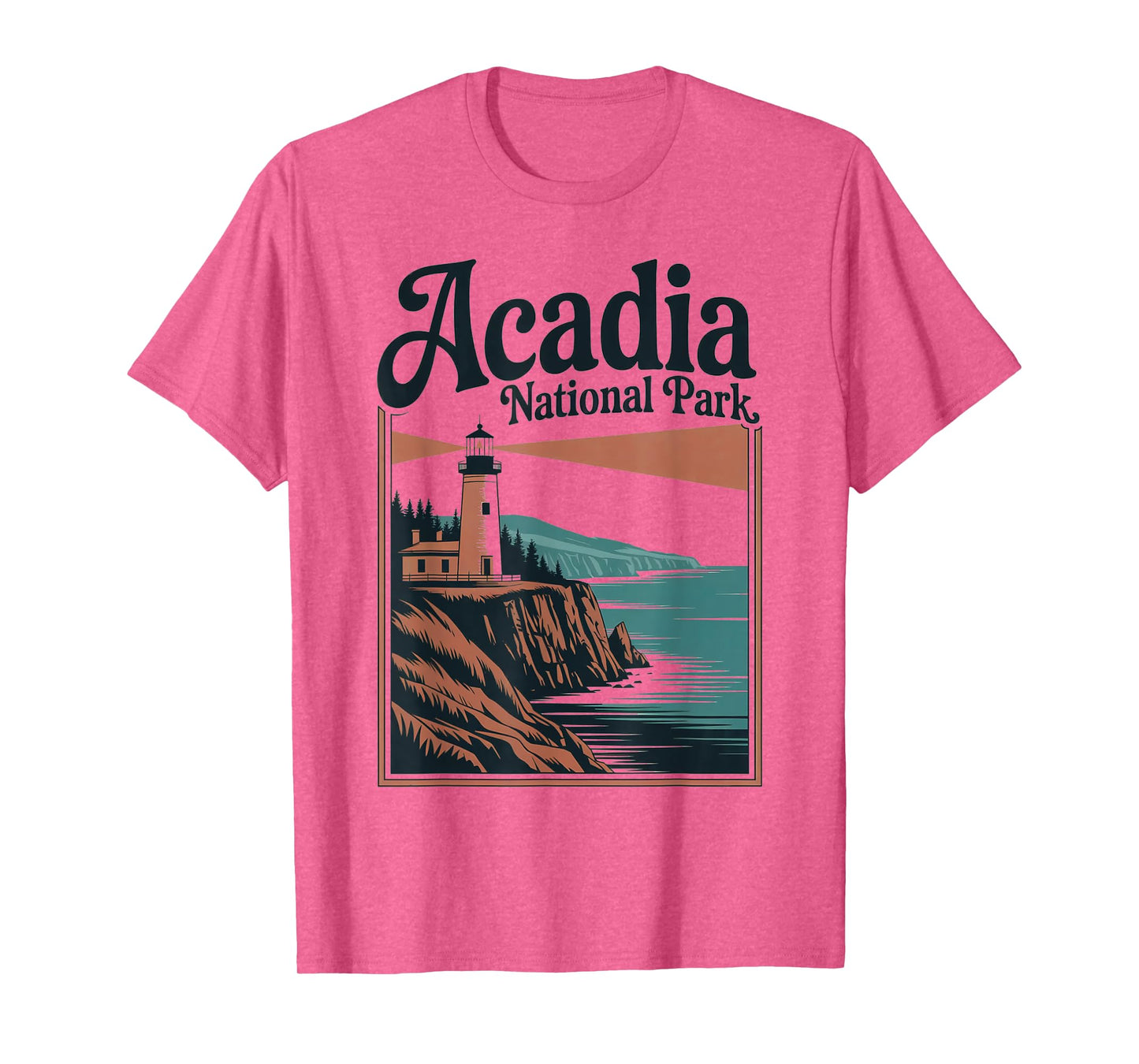 Acadia National Park Retro Outdoor Hiking US National Park T-Shirt