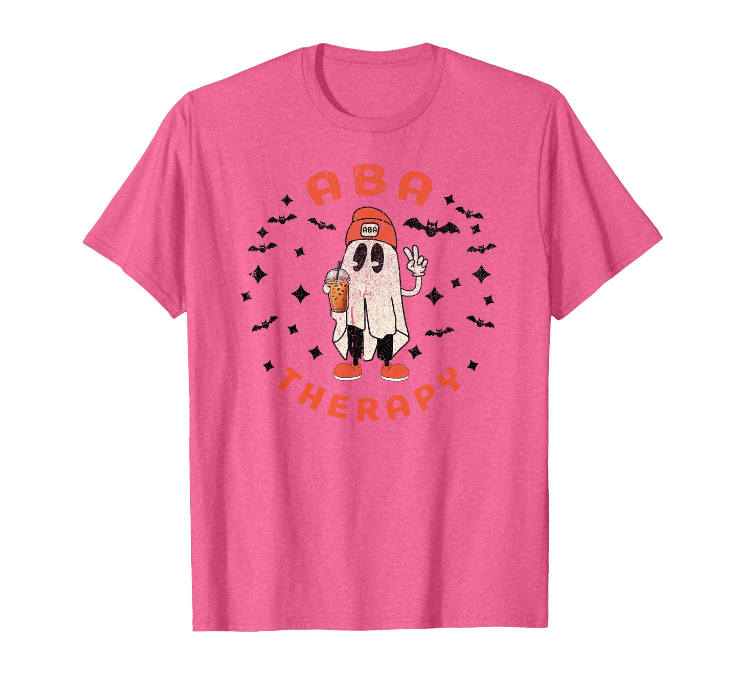 Halloween ABA Therapy Therapist Behavior Autism Ghost Fall T-Shirt