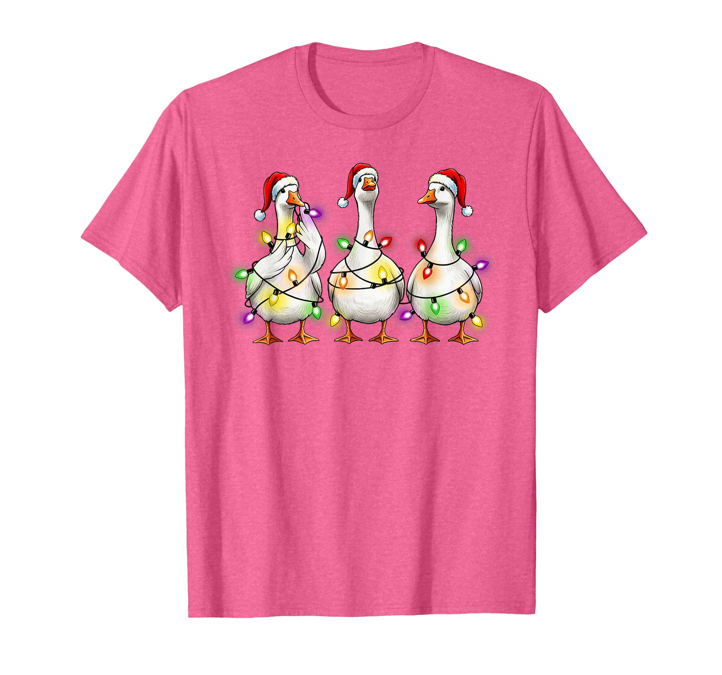 Funny Christmas Vibes Goose Santa Elf Xmas Festive Holiday T-Shirt