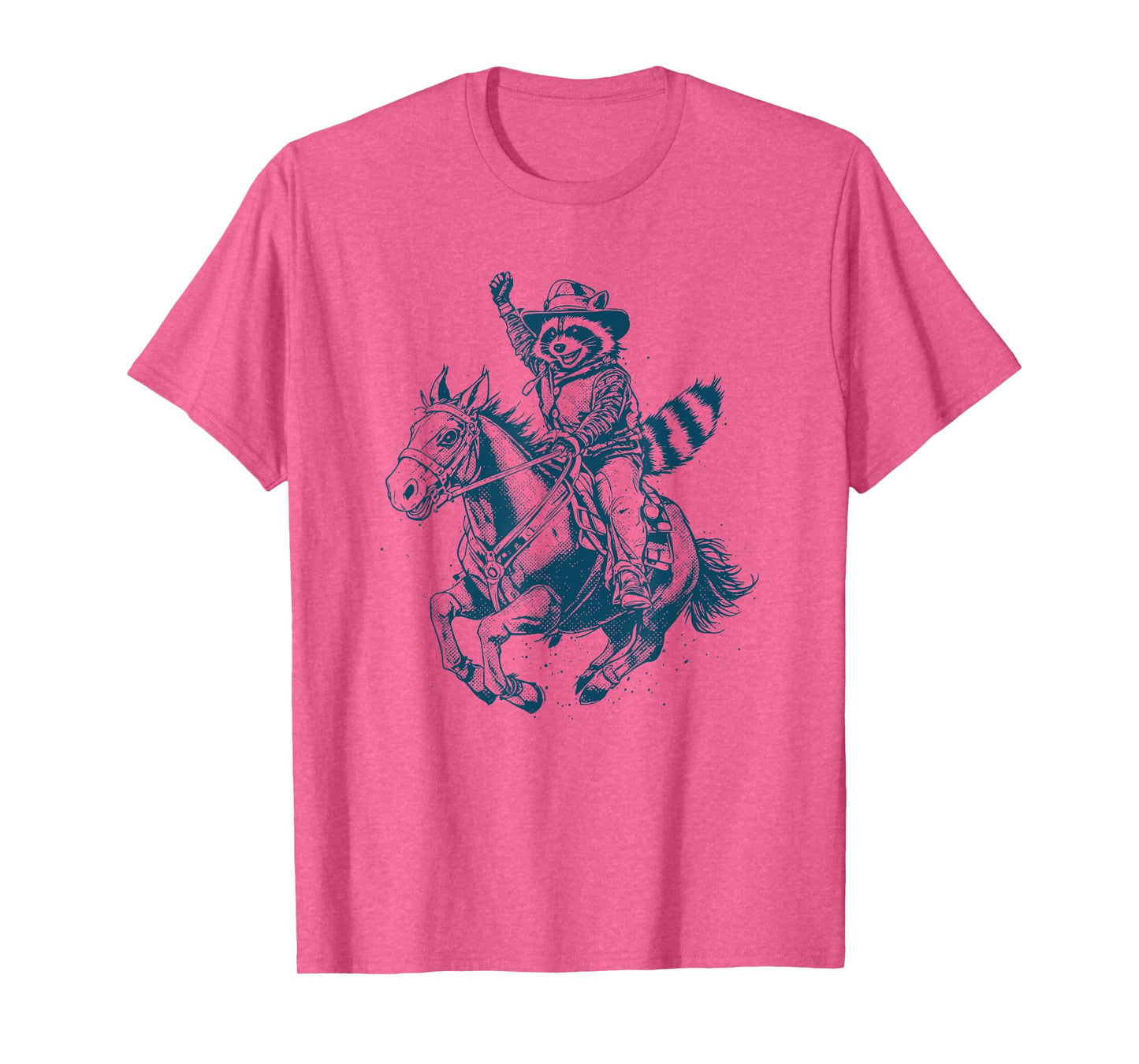Funny Cowboy Raccoon Rodeo T-Shirt