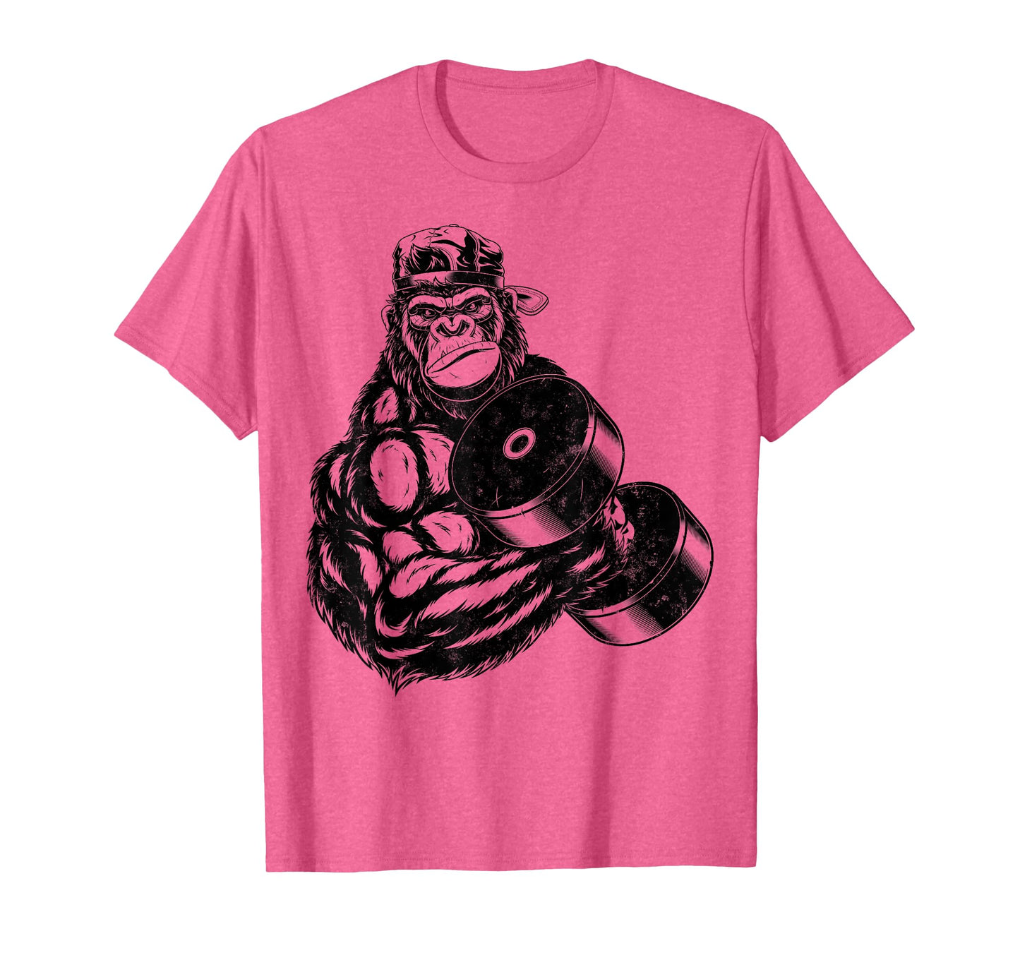 Gorilla Bodybuilder Gym Weightlifting Tee Workout Motivation T-Shirt
