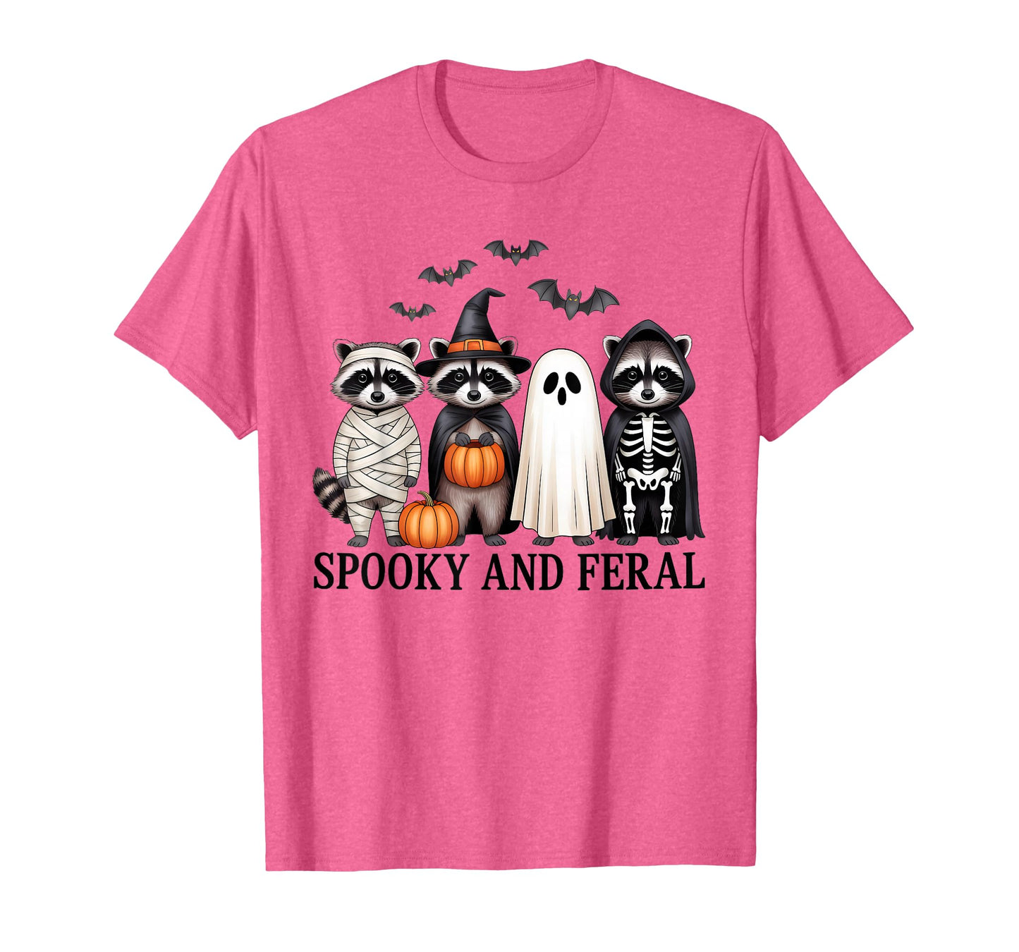 Spooky and Feral Raccon Halloween Costume for Raccon Lover T-Shirt