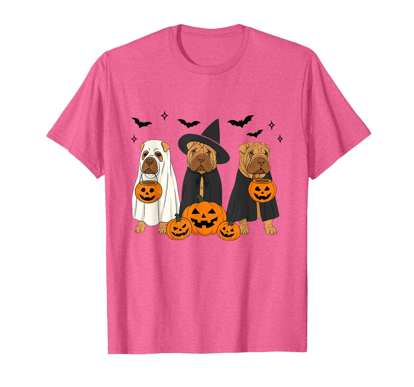 Chinese Shar-Pei Halloween Shar Pei Witch Dog Mom Dog Lover T-Shirt