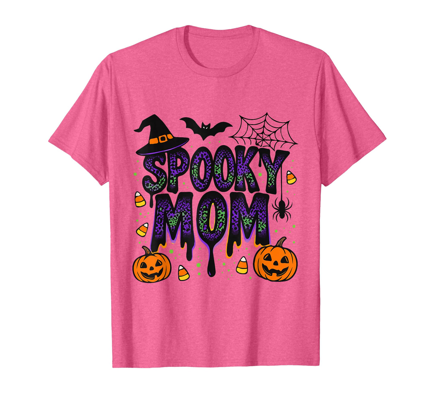 Spooky Mom Halloween Women Cute Spooky Witch Mom T-Shirt