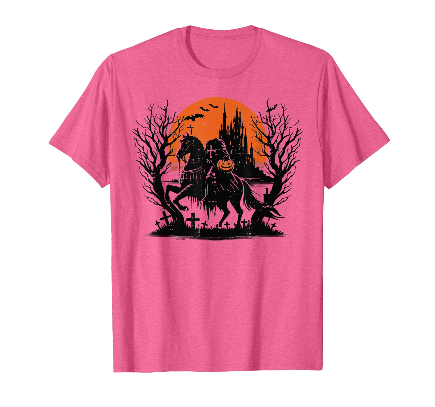 Halloween Headless Horseman Pumpkin Costume Men Women Kids T-Shirt