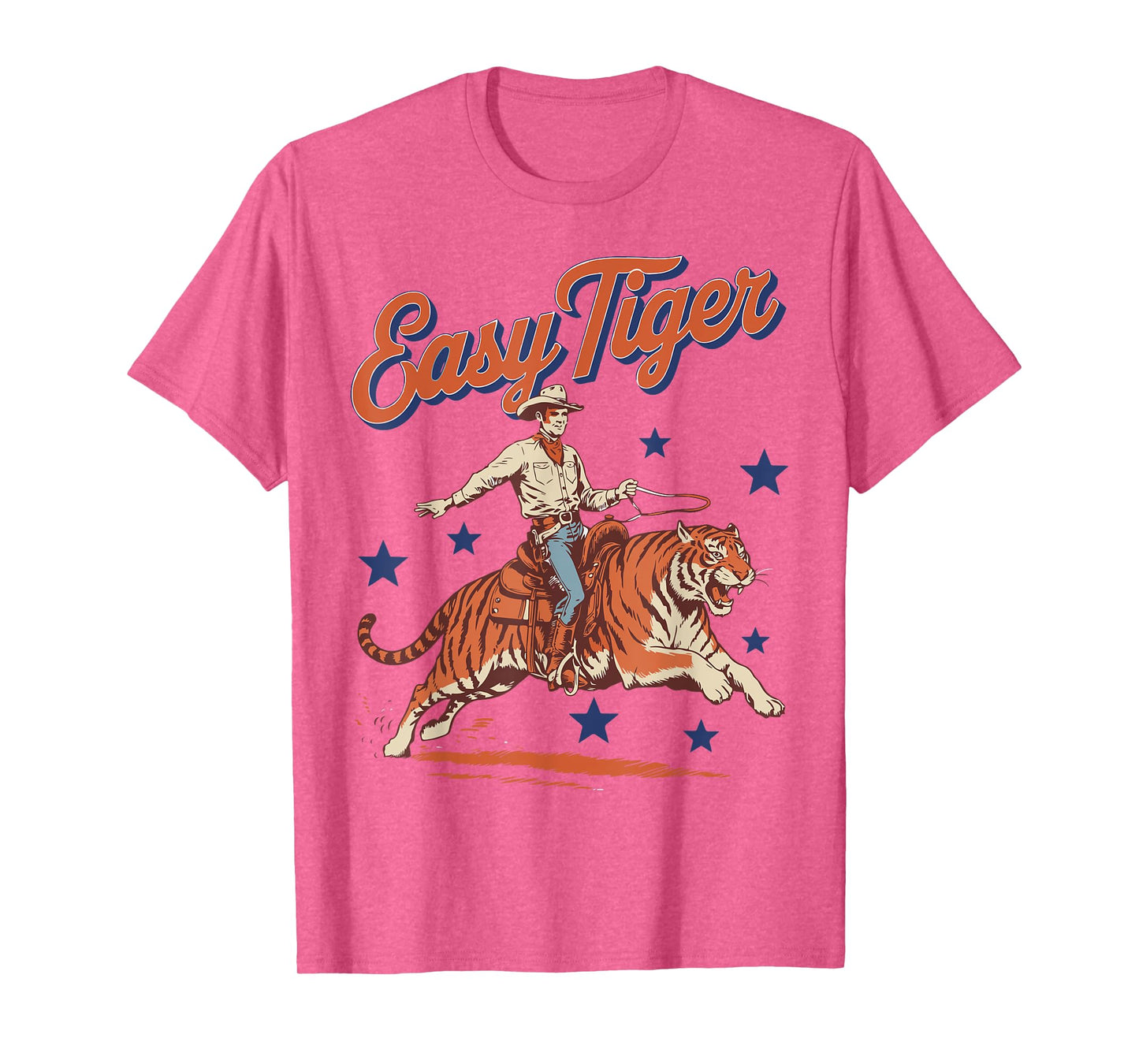 Vintage Easy Tiger Cowboy Western Country Cute Rodeo T-Shirt