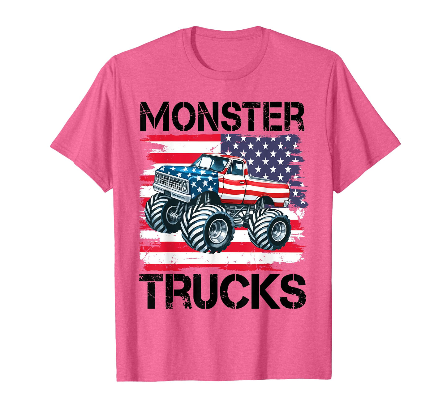 Monster Truck for Toddlers, Kids Monster Truck Retro Vintage T-Shirt
