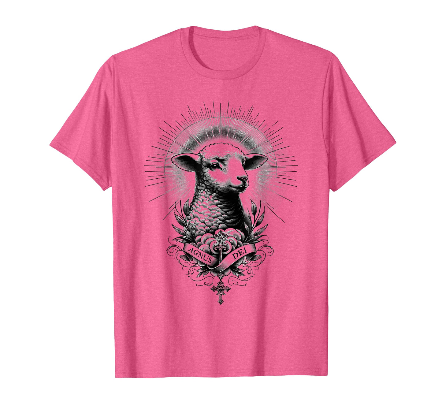 Agnus Dei Lamb God Men Women Catholic Christian Jesus Tattoo T-Shirt