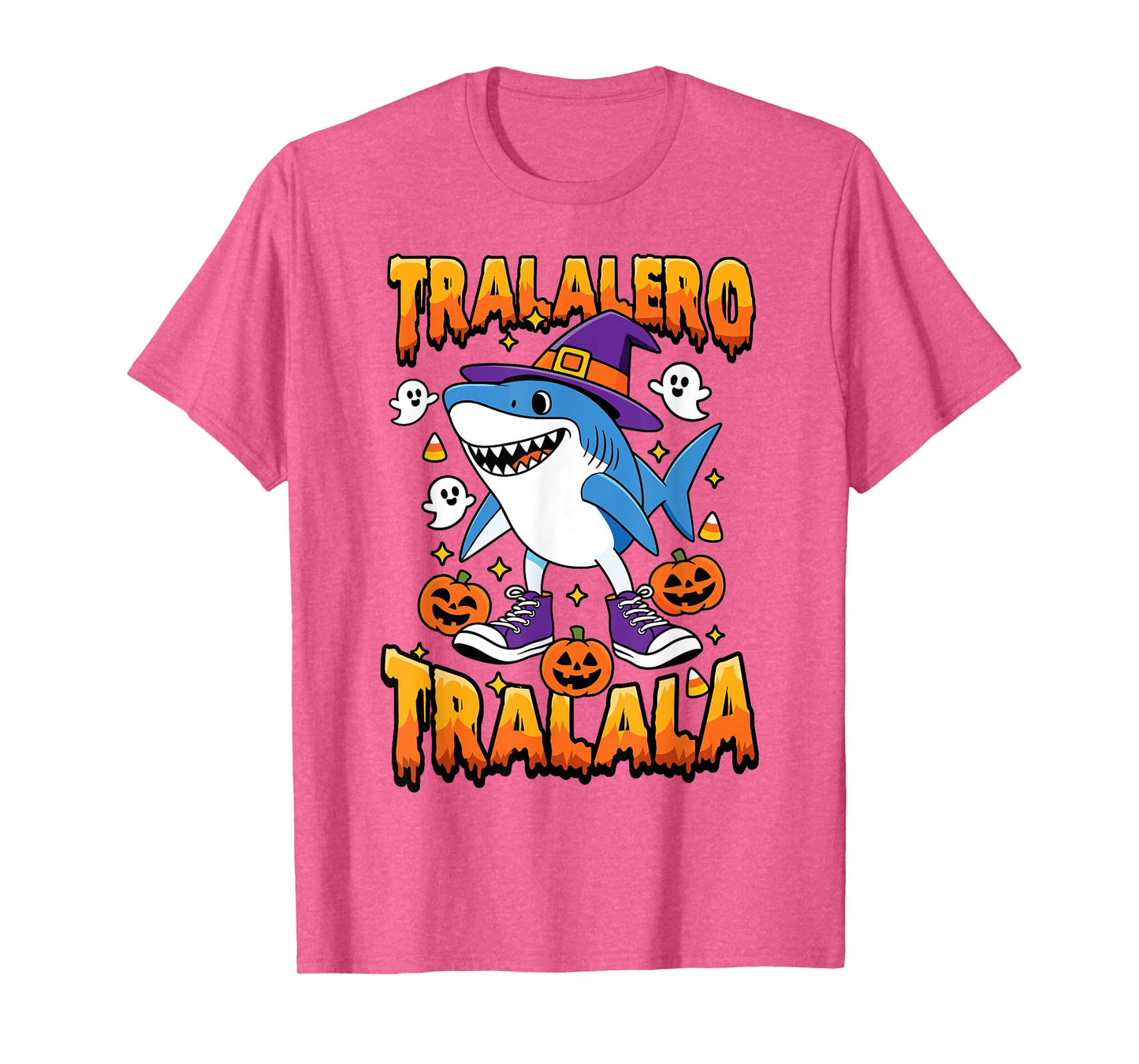 Halloween Shark Tralalero Tralala Italian Brainrot Meme Kids T-Shirt