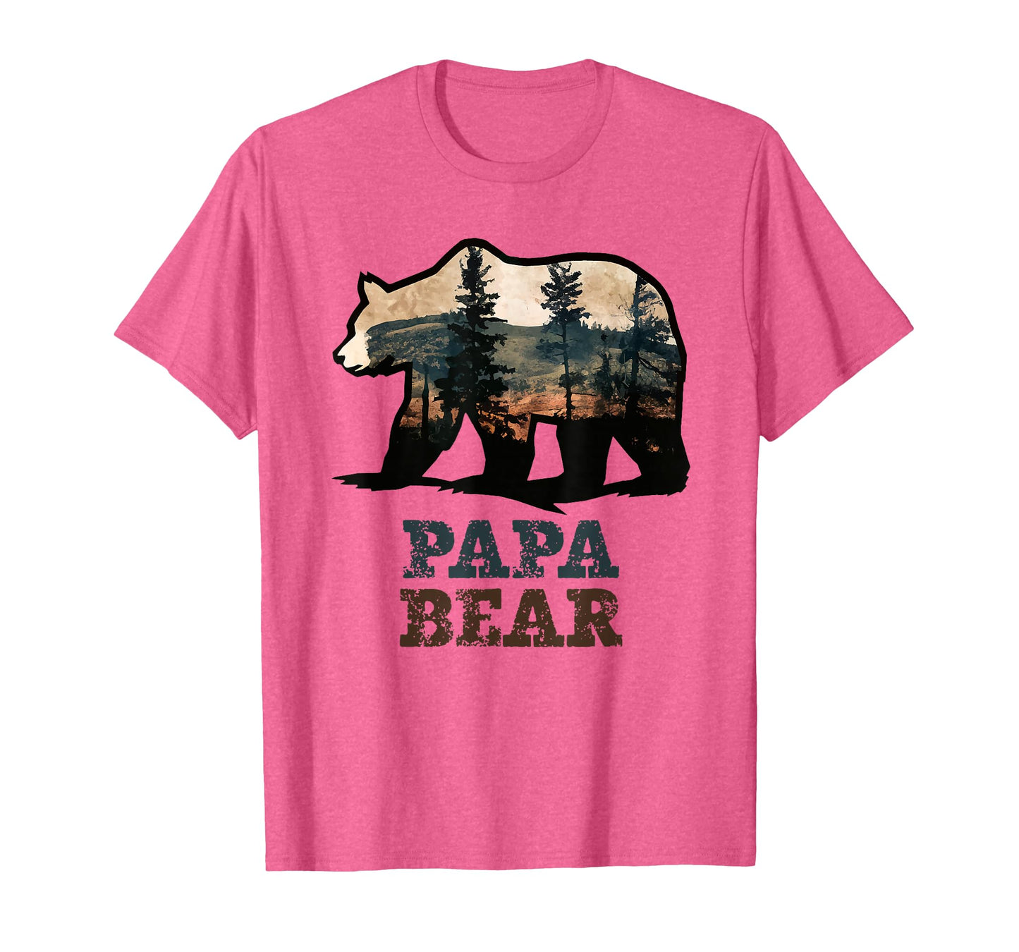 Papa Bear Vintage Retro Funny T-Shirt