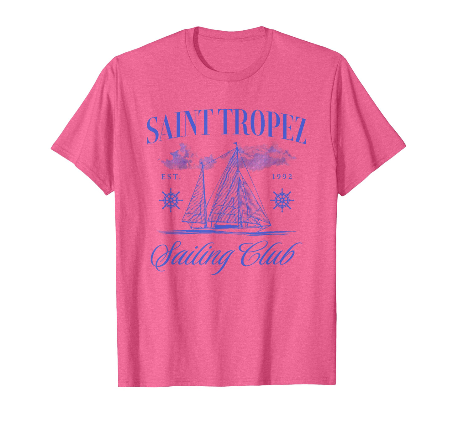 Saint Tropez Sailing Club French Riviera Vacation Travel T-Shirt