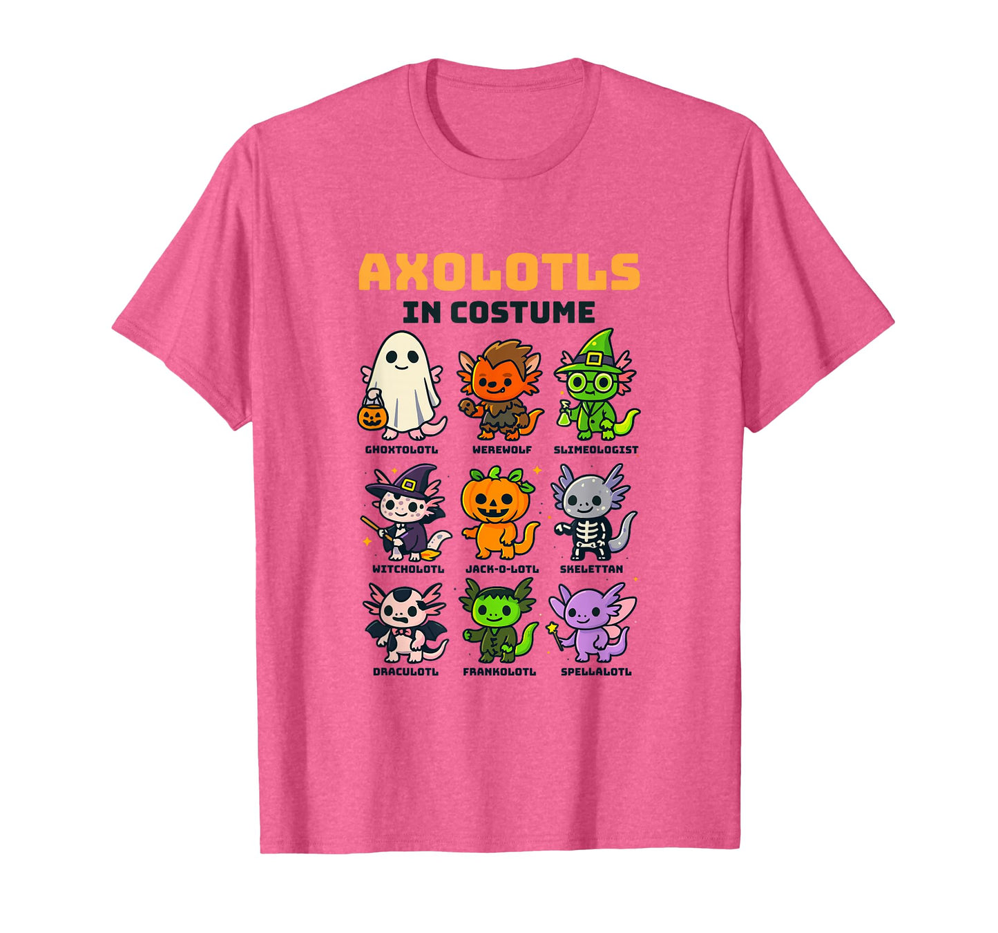 Funny Axolotl Witch Skeleton Vampire Exotic Pet Lover T-Shirt