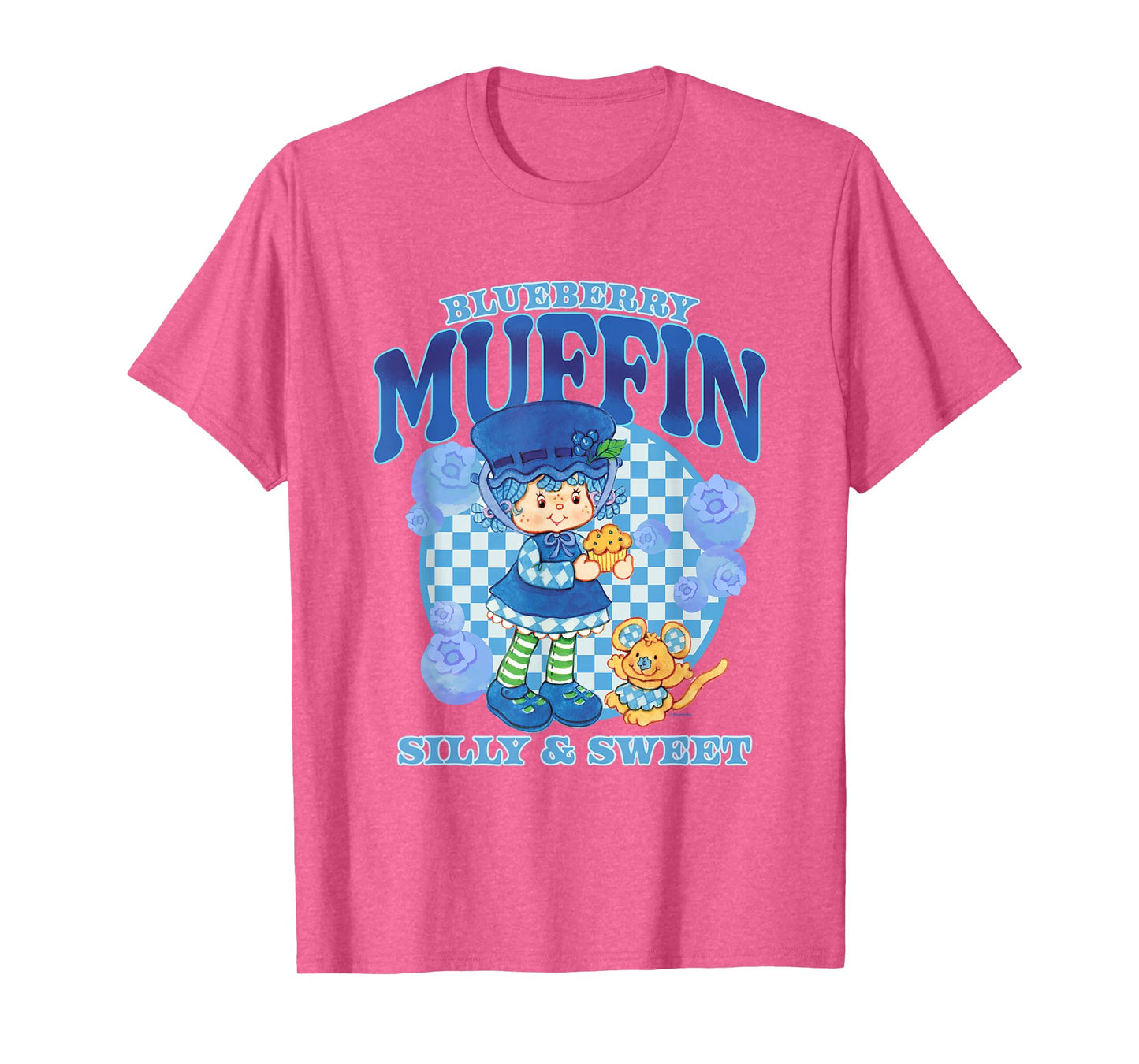 Strawberry Shortcake Blueberry Muffin Silly Sweet Retro Logo T-Shirt