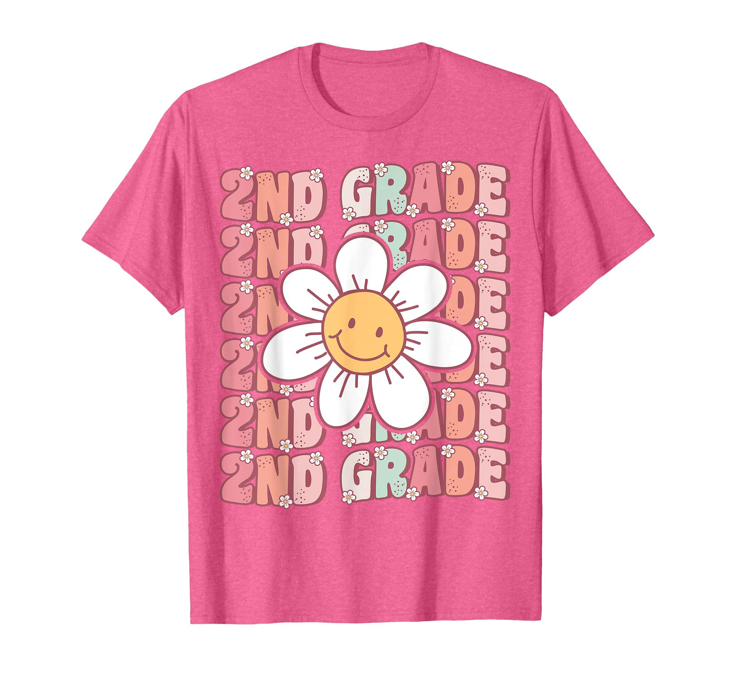 Groovy 2nd Grade Back To School First Day of Second Grade T-Shirt