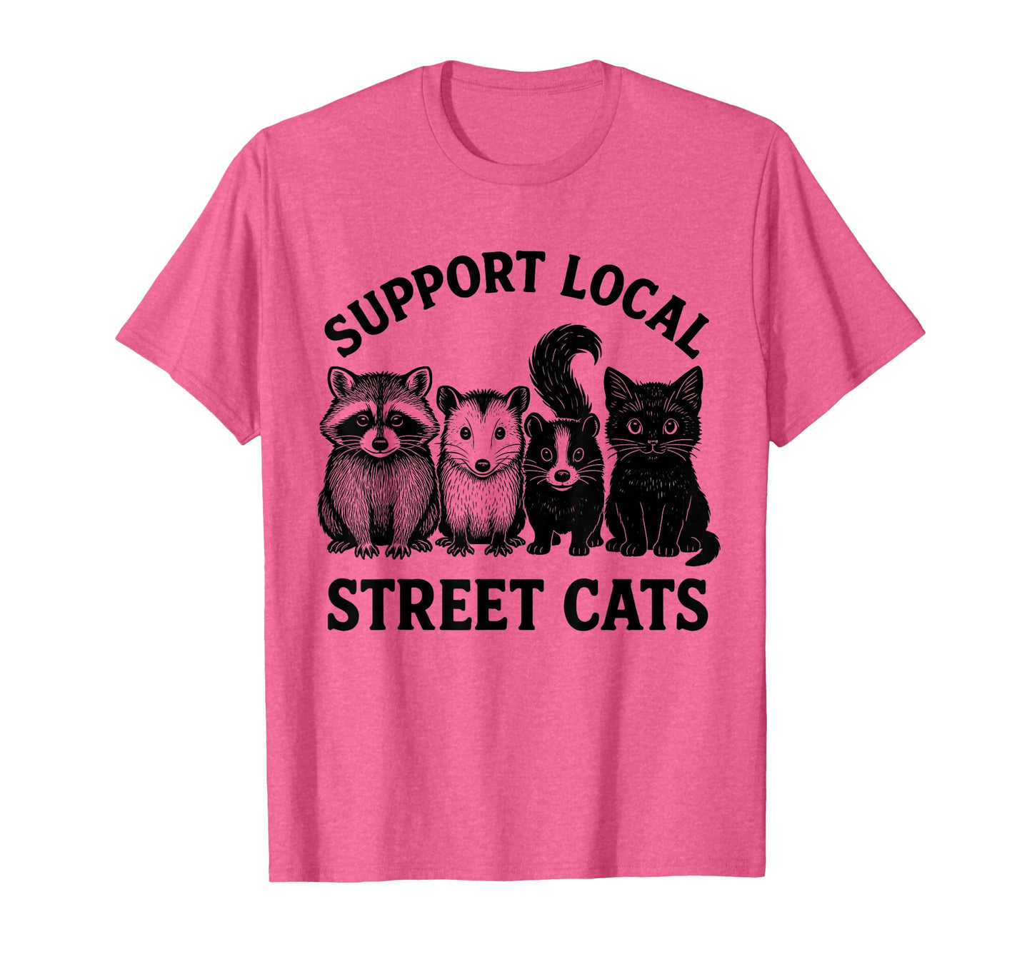 Support Local Street Cats Team Trash Opossum Raccoon Rat T-Shirt