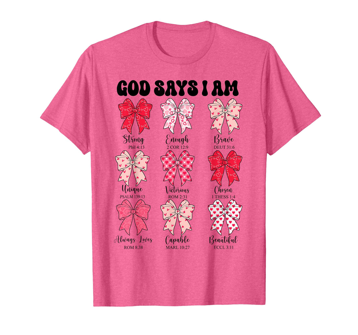Christian God Says I Am Coquette Bow Cute Teen Girl Toddler T-Shirt
