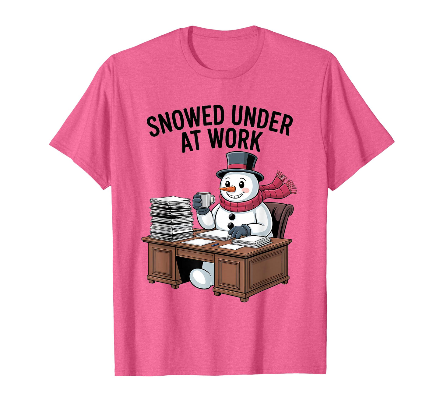 Snowed Under at Work Funny Office Holiday T-Shirt
