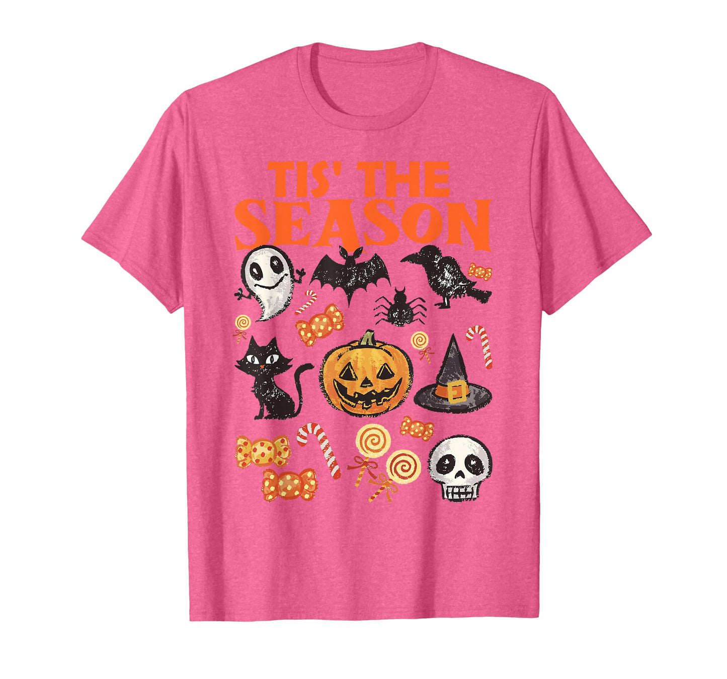 Halloween Vibes Spooky Season Pumpkin Witch Tis The Season T-Shirt