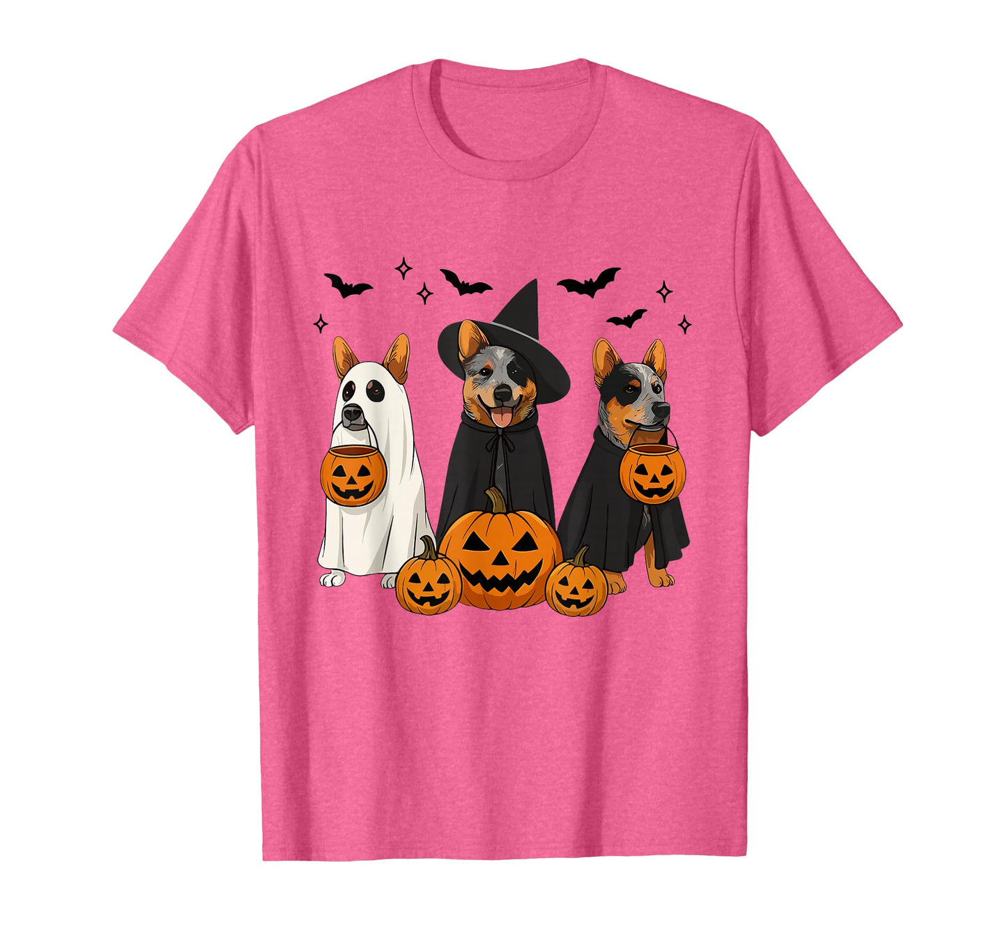Australian Cattle Dog Halloween Cattle Dog Witch Heeler Dog T-Shirt