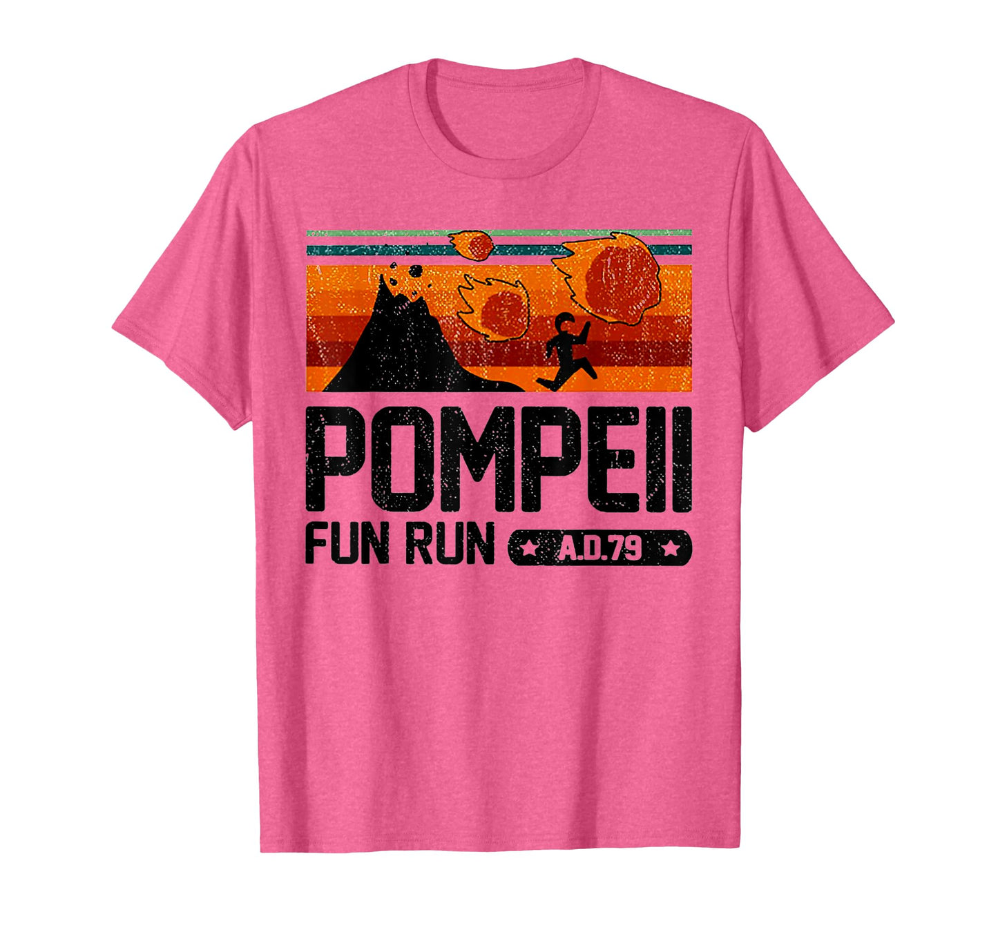 Pompeii Fun Run 79 AD Retro Vintage T-Shirt