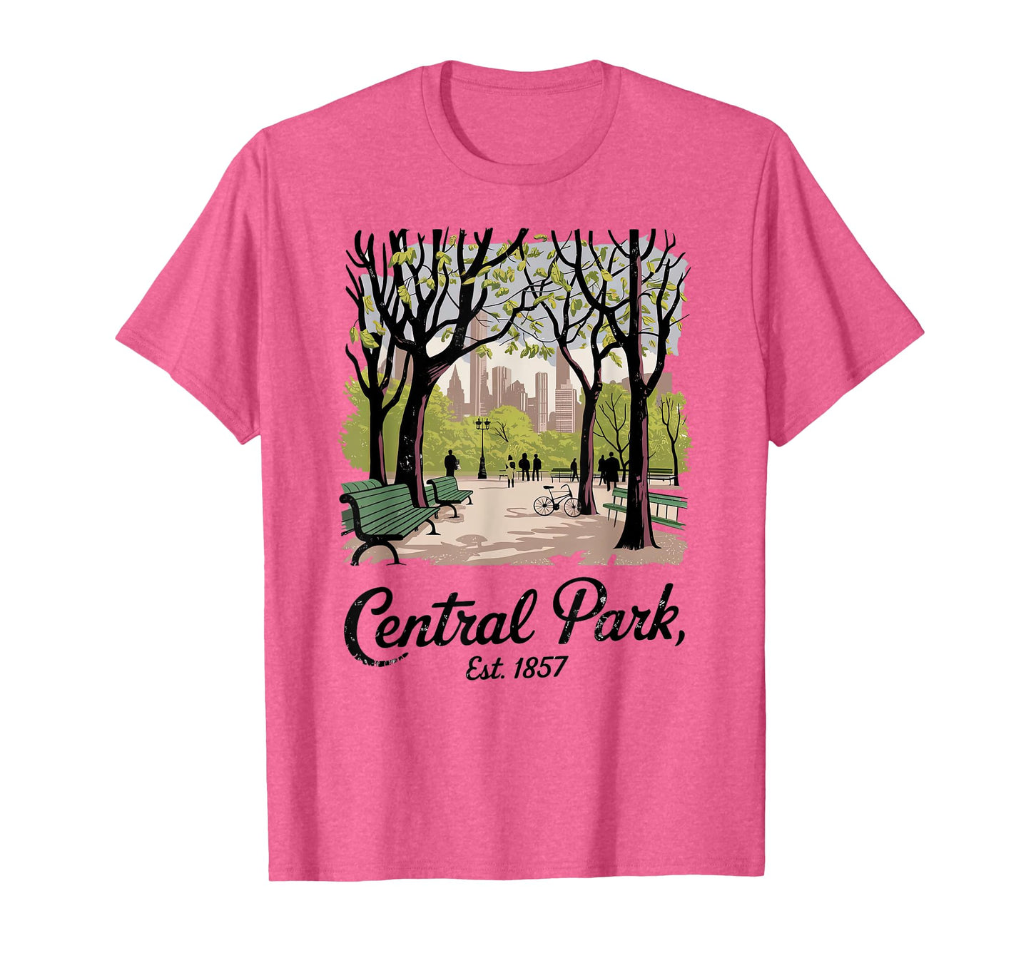 Central Park, Est. 1857 New York Nostalgic Vintage NYC Style T-Shirt