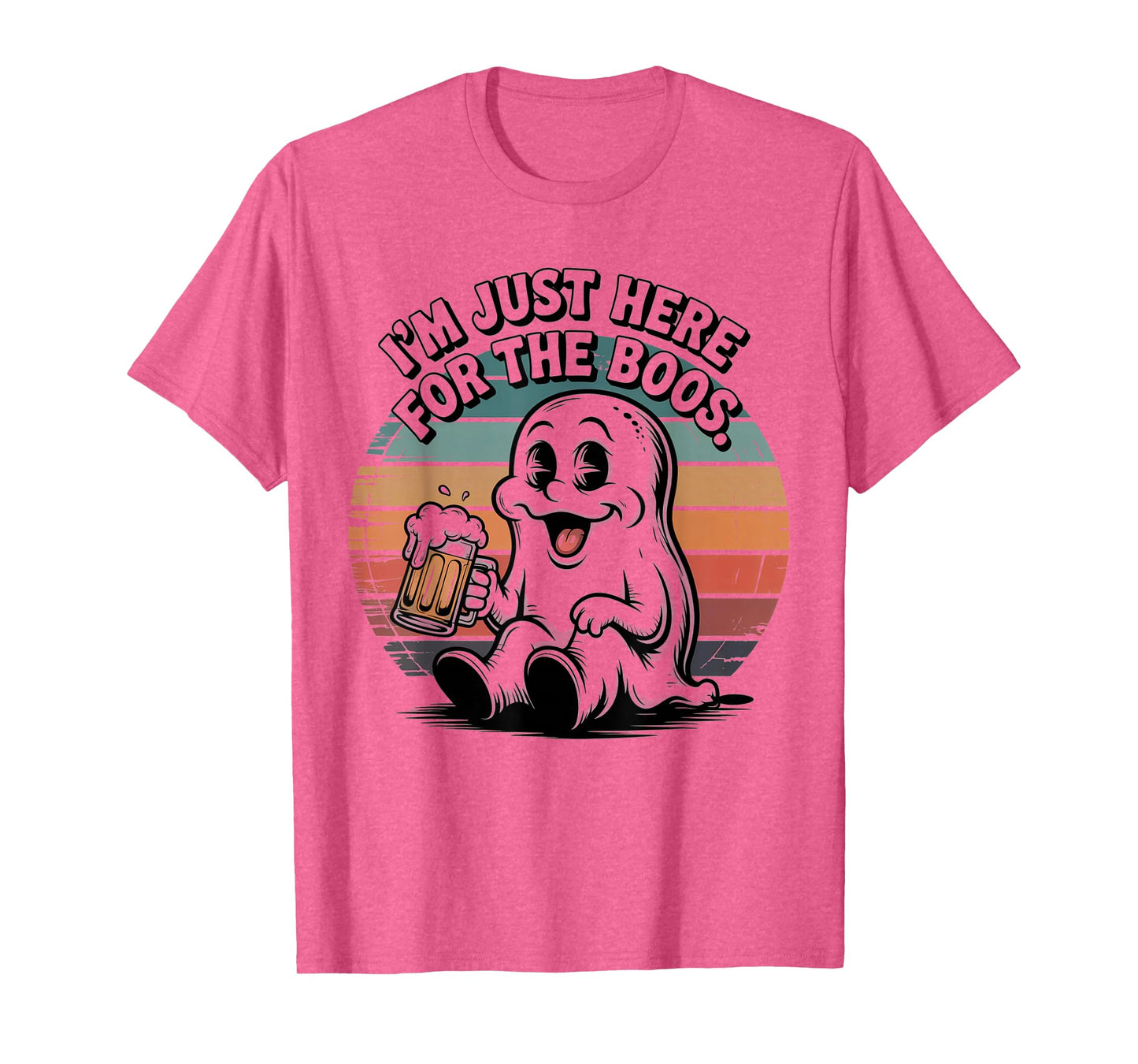 I'm Just Here for The Boos Boozy Halloween Ghost Fall Drink T-Shirt