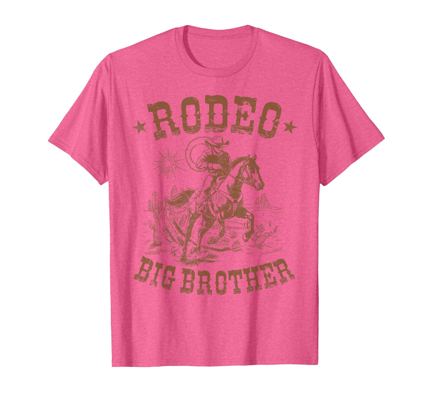 Rodeo Big Brother Western Cowboy Birthday Family Matching T-Shirt