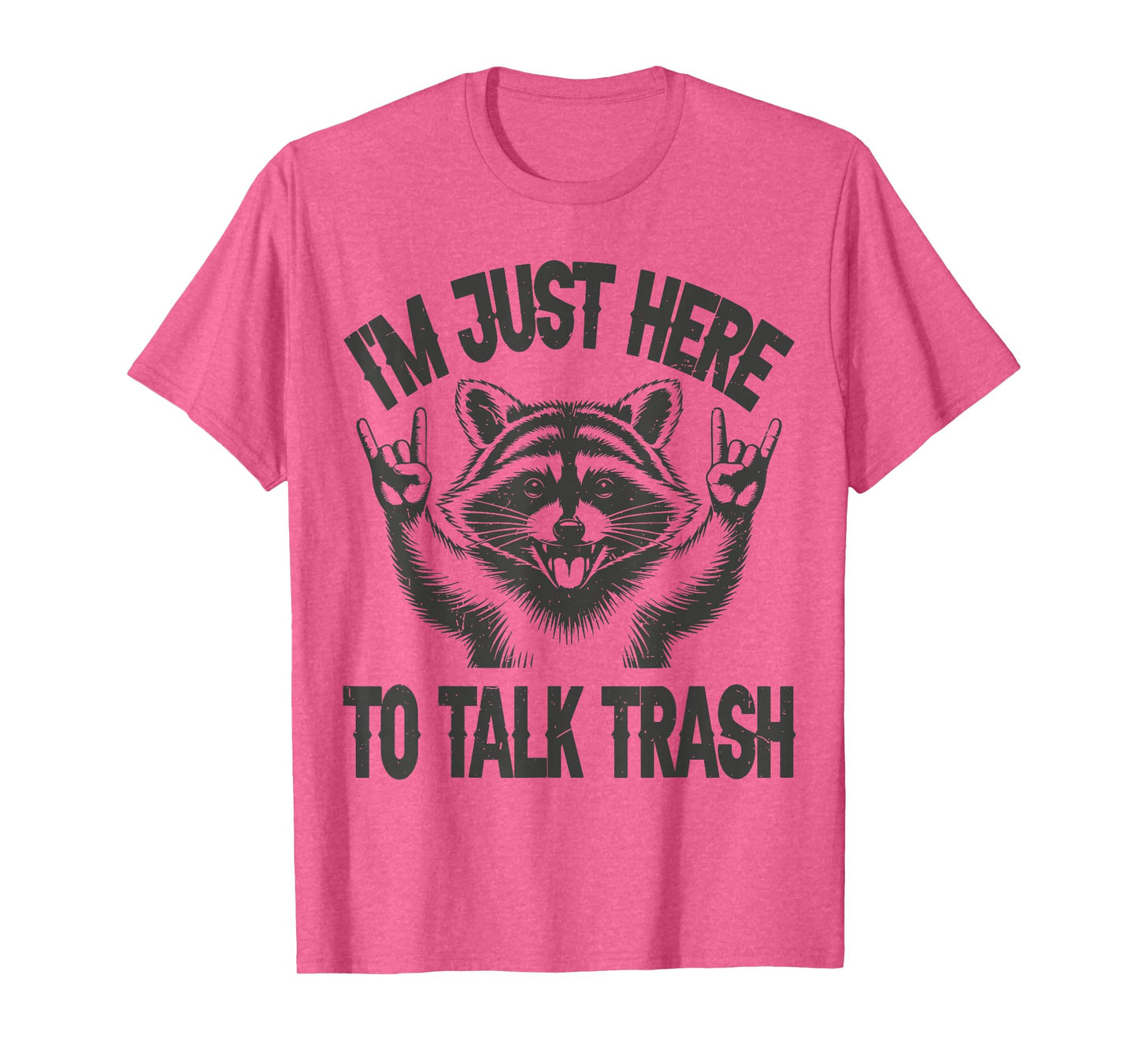 I'm Just Here To Talk Trash Panda Toddler Boy Funny Raccoon T-Shirt