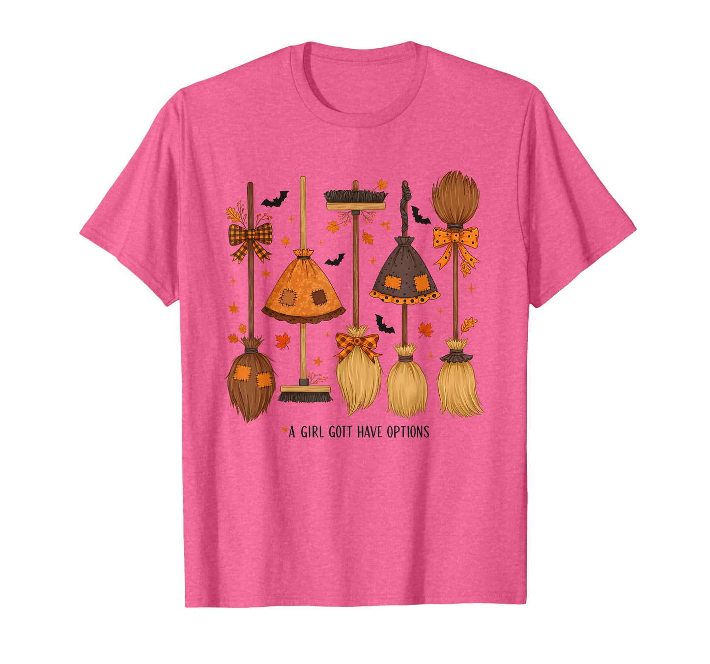 A Girl Gotta Have Options Patchwork Witch Funny Halloween T-Shirt