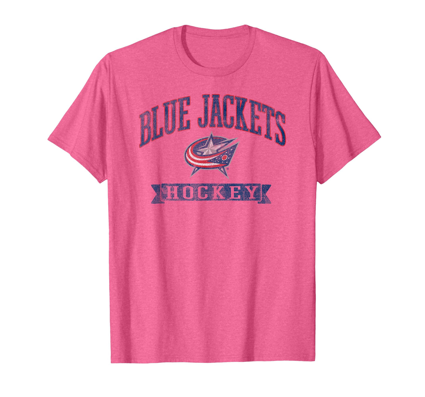 Columbus Blue Jackets Vintage Hockey Gray Licensed T-Shirt