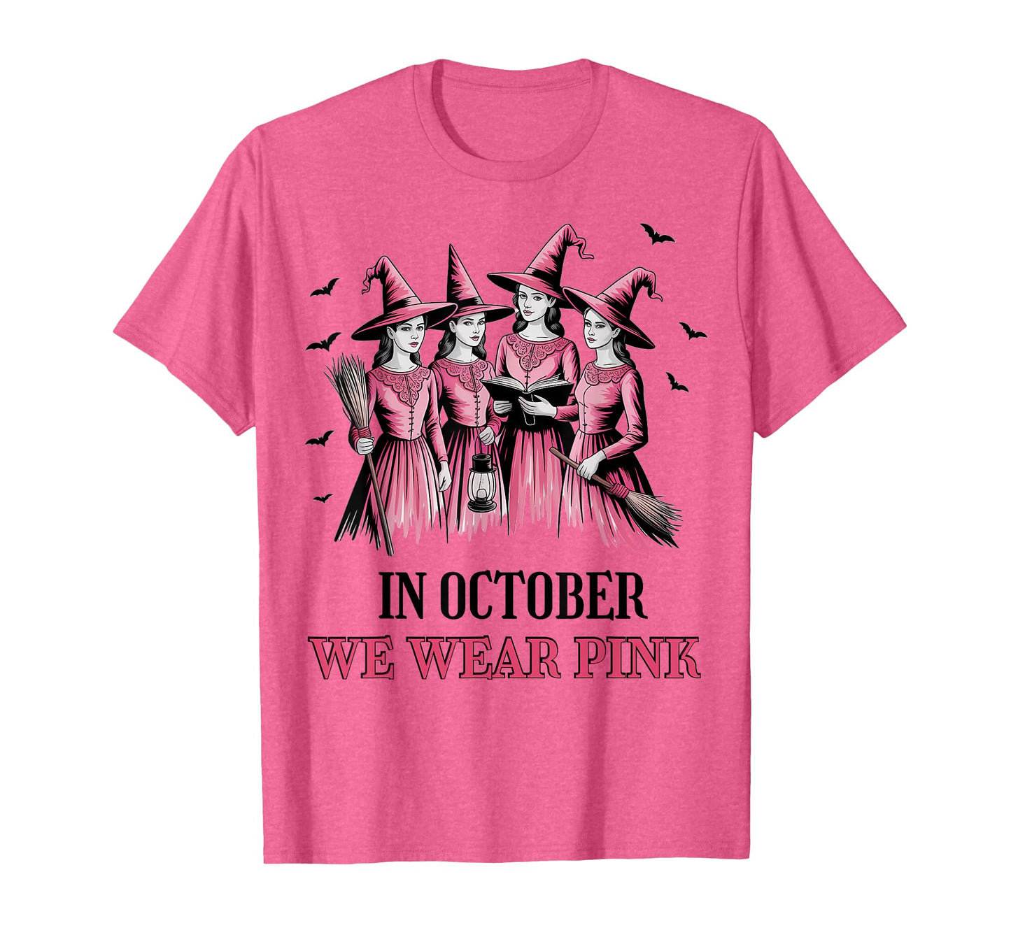 We Wear Pink Witch Breast Cancer T-Shirt