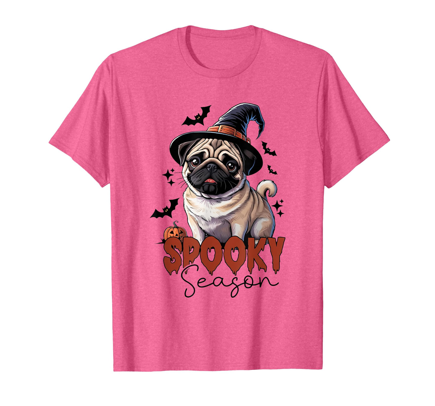 Spooky Season Pug Halloween Dog Lover Funny Spooky Pug T-Shirt