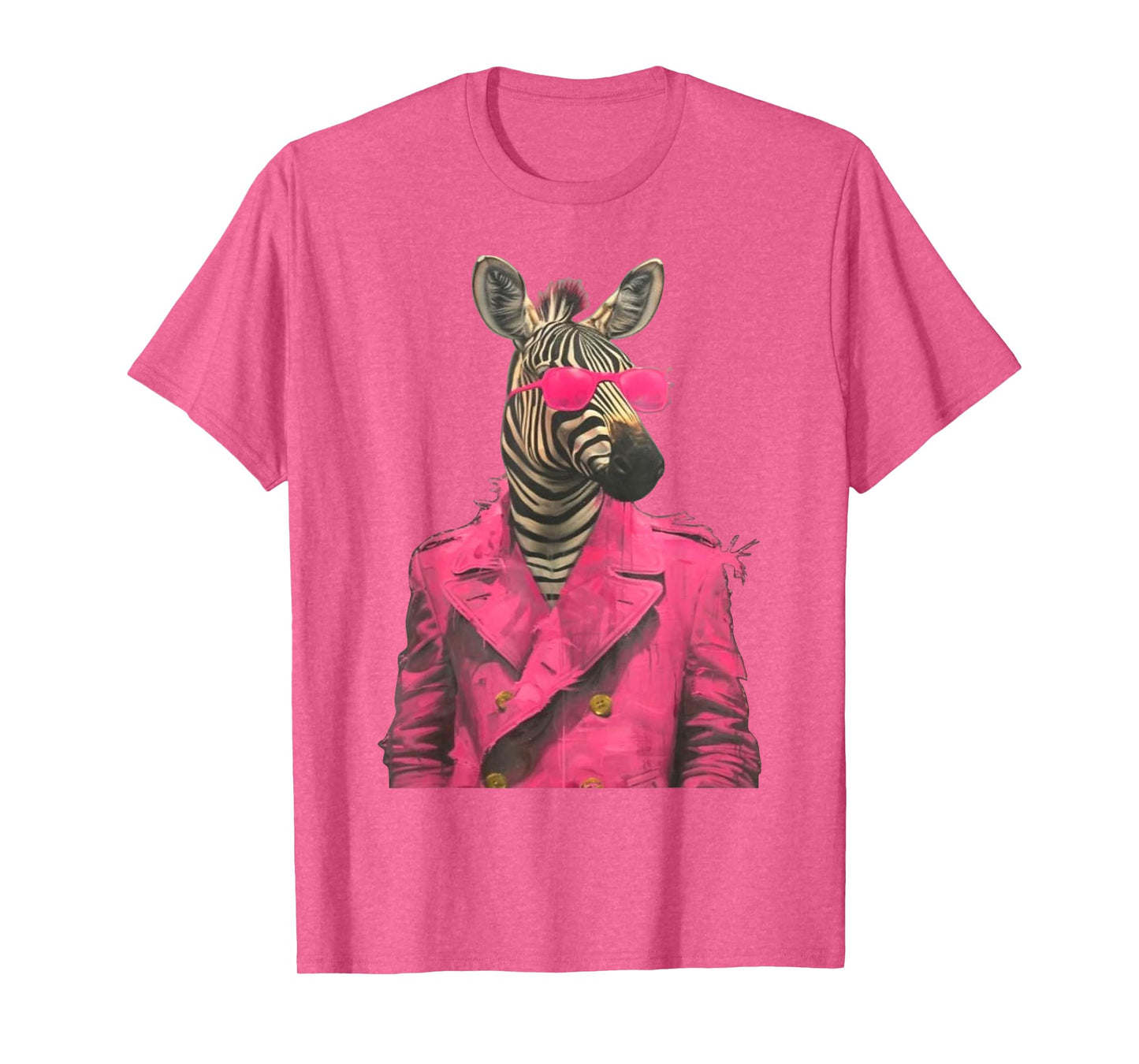 Peachbruh Fashion Zebra Wearing A Pink Suit and Pink T-Shirt