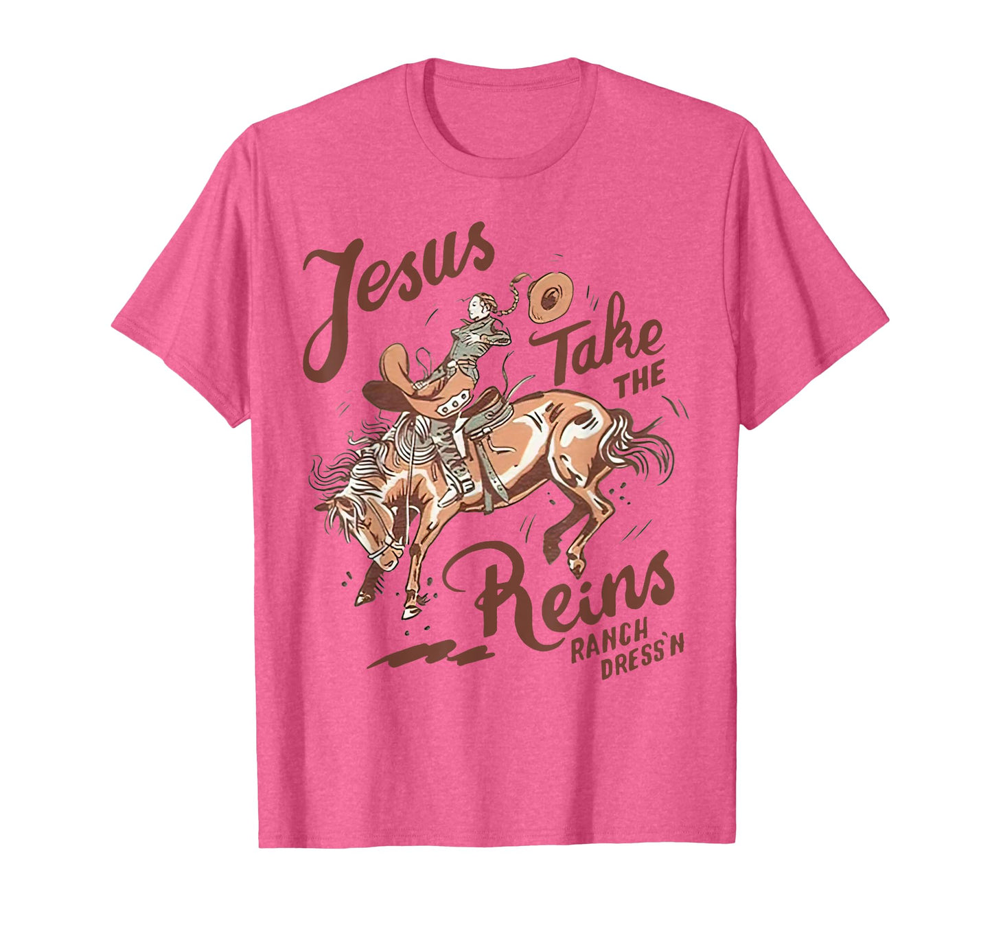Jesus Take The Reins Vintage Cowboy T-Shirt
