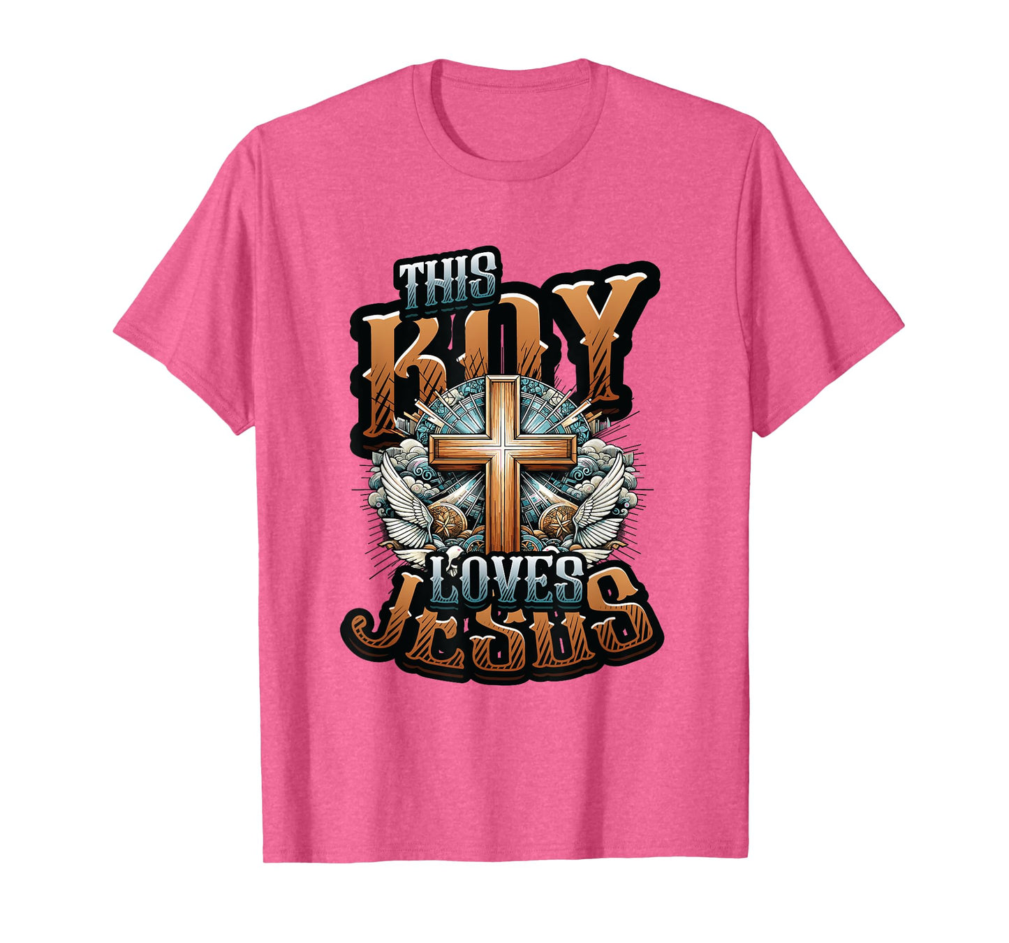 This Boy Loves Jesus - Christian Boys Jesus T-Shirt