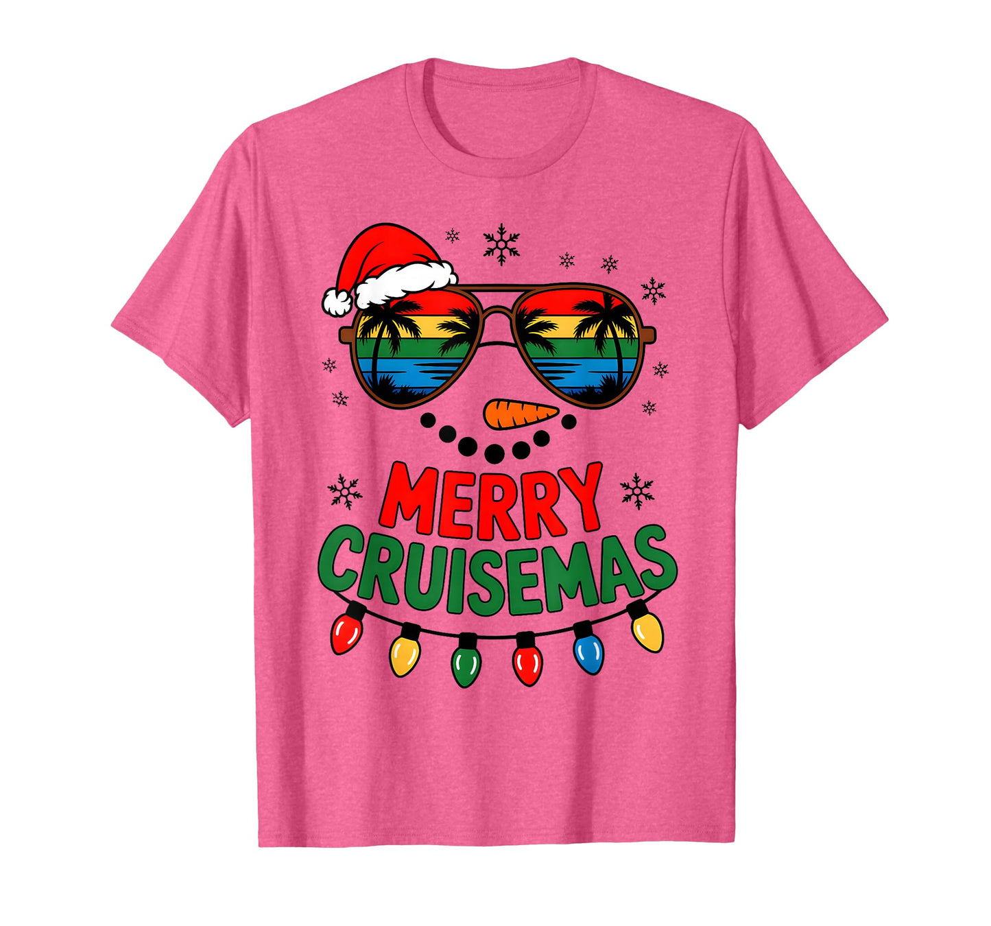 Merry Cruisemas 2025 Christmas Santa Snowman Cruise Family T-Shirt