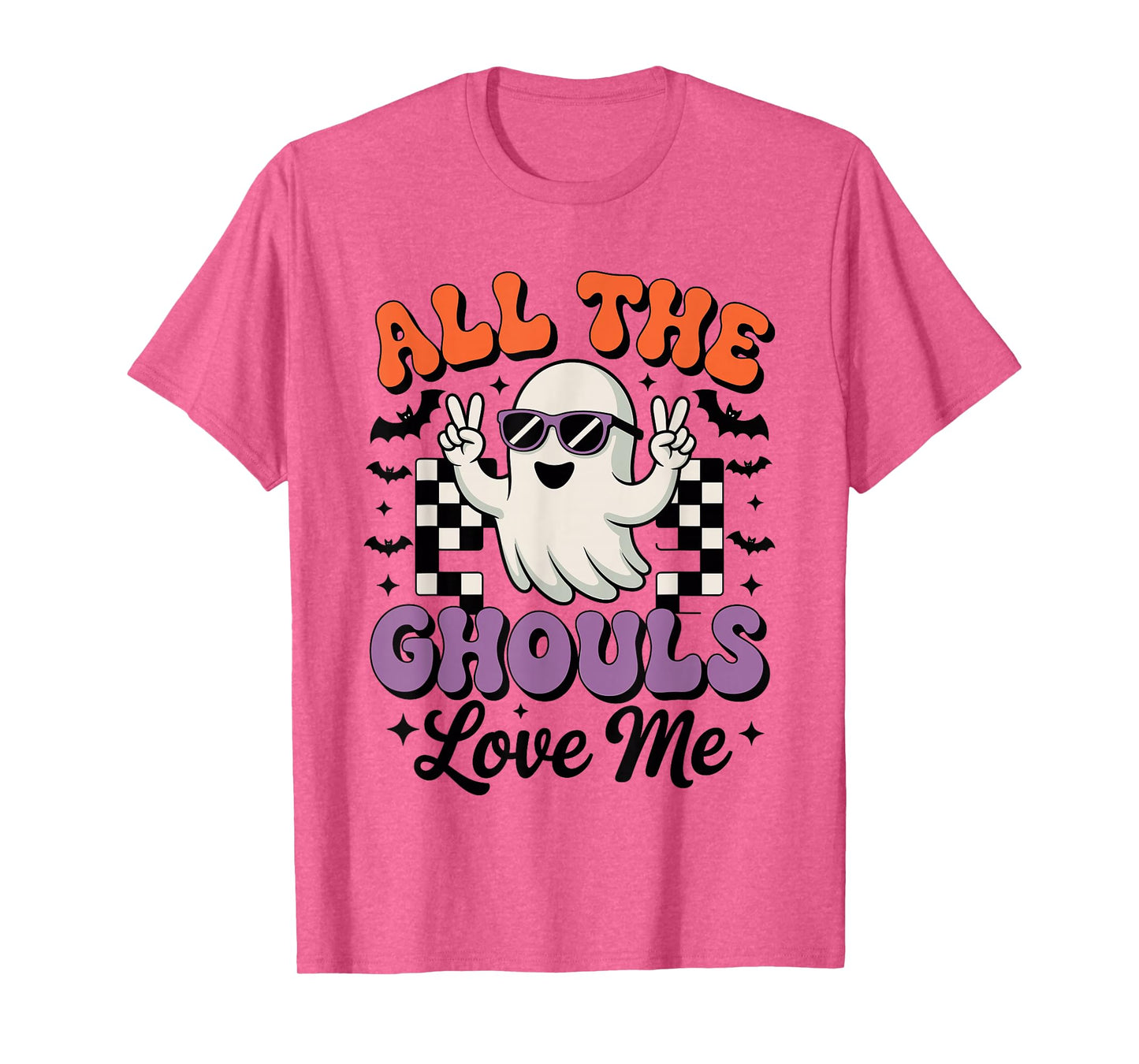 All The Ghouls Love Me Halloween Ghost Witches T-Shirt