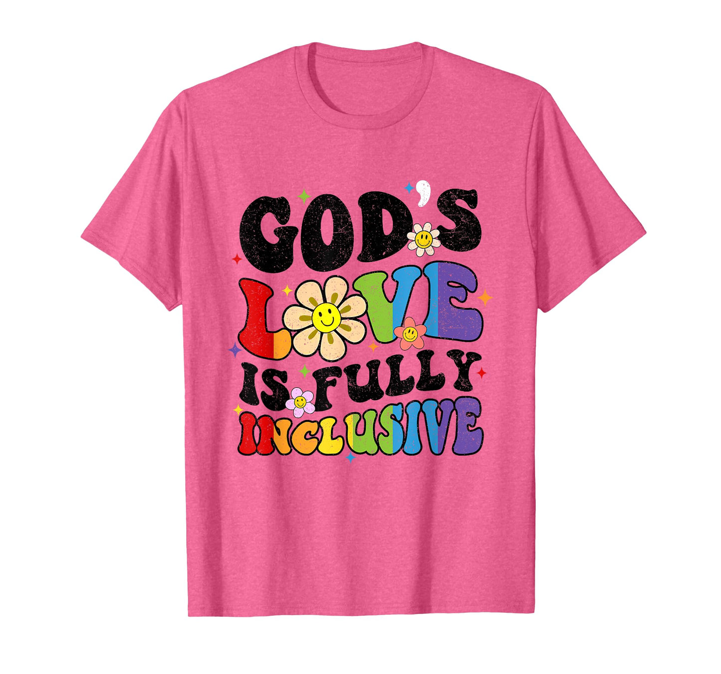 God's Love Is Fully Inclusive Christian Jesus LGBT Gay Pride T-Shirt