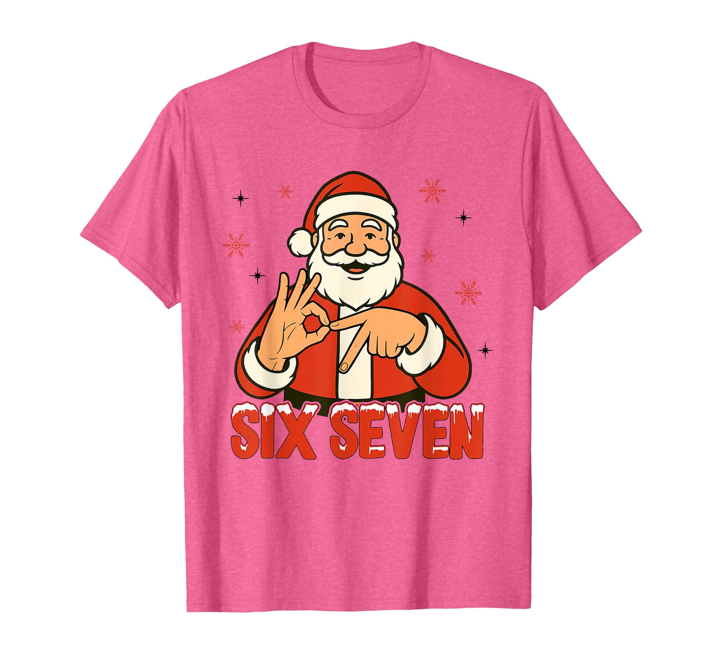 67 Christmas Funny Six Seven Santa Claus Boys Xmas Costume T-Shirt