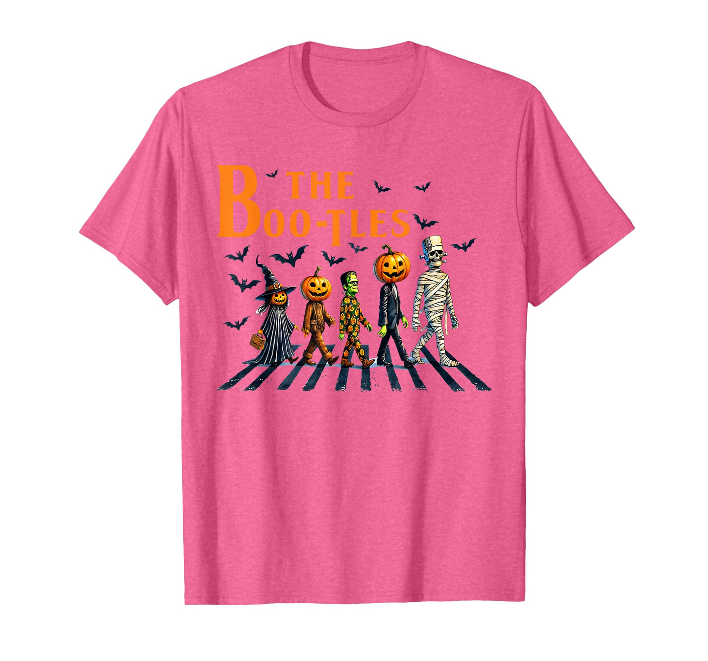 The Boo-Tles Scabby Road Halloween Pumpkin Mummy Witch T-Shirt