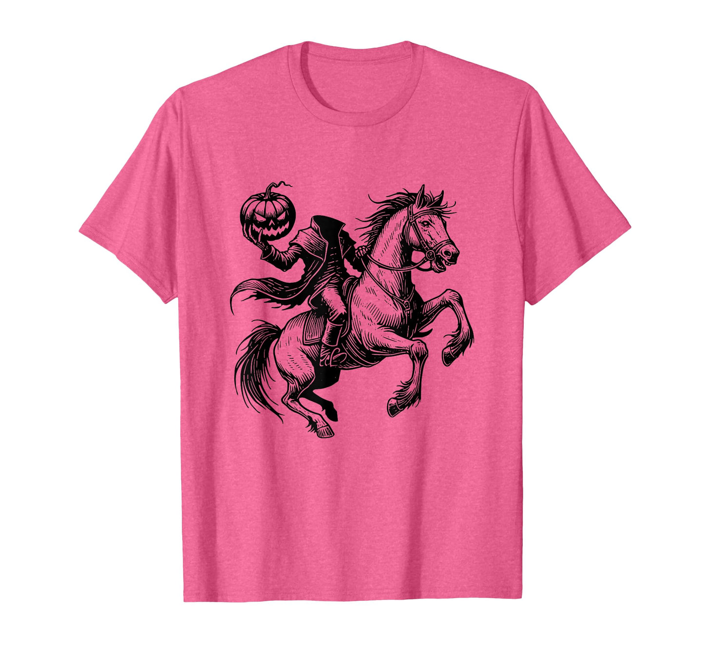Headless Horseman Halloween Pumpkin Spooky Jack O Lantern T-Shirt