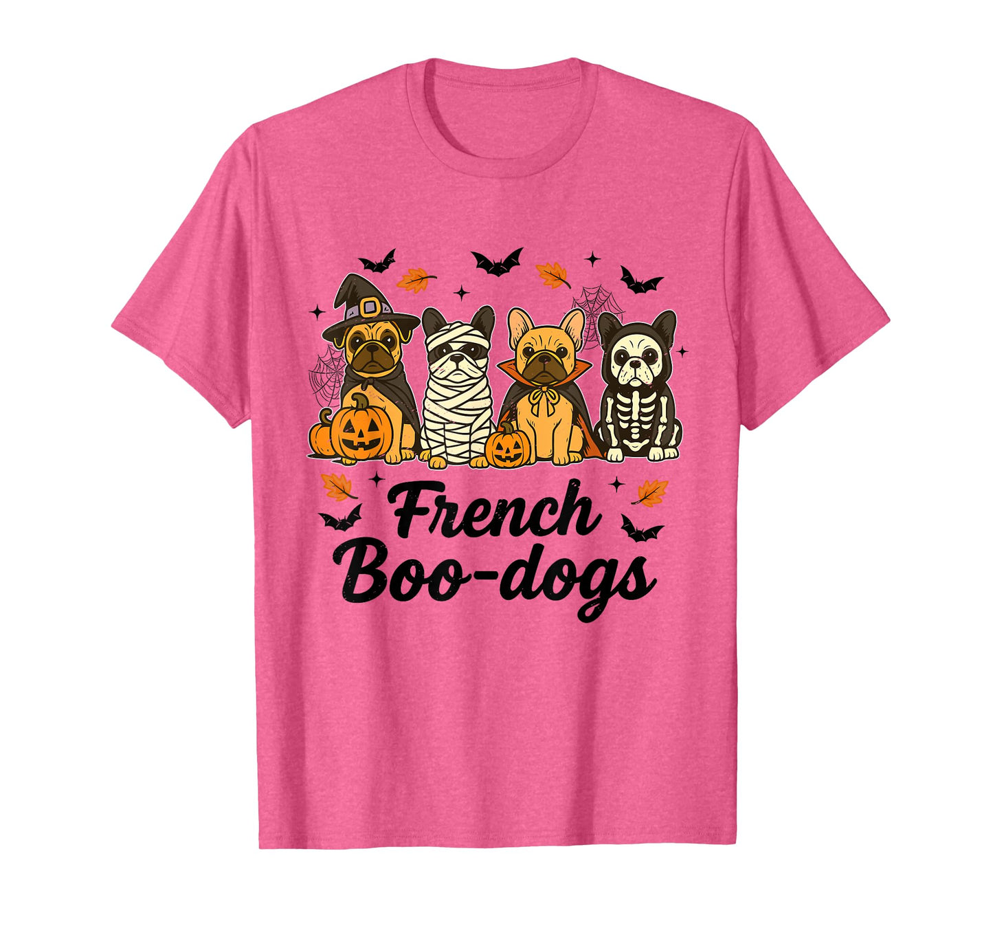 French Boo-Dog Halloween Ghost French Bulldog Men Women Kids T-Shirt