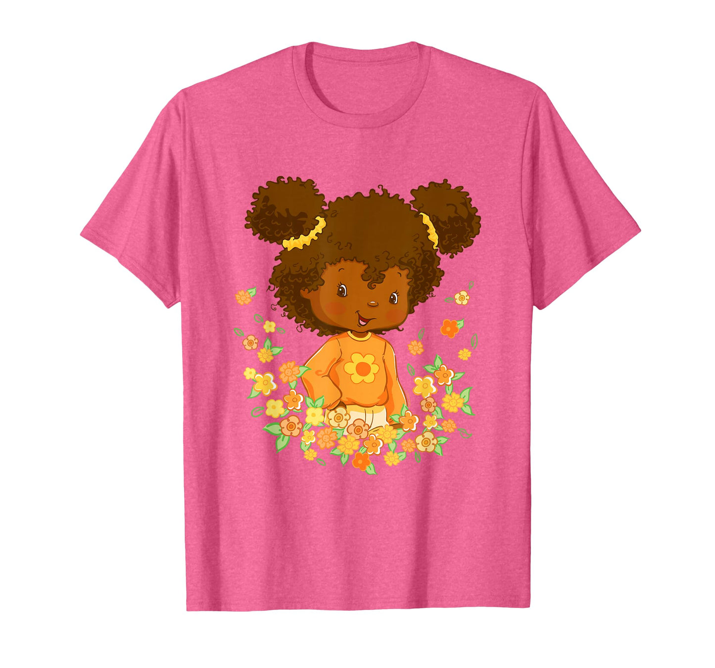 Strawberry Shortcake Orange Blossom Floral Big Chest Logo T-Shirt