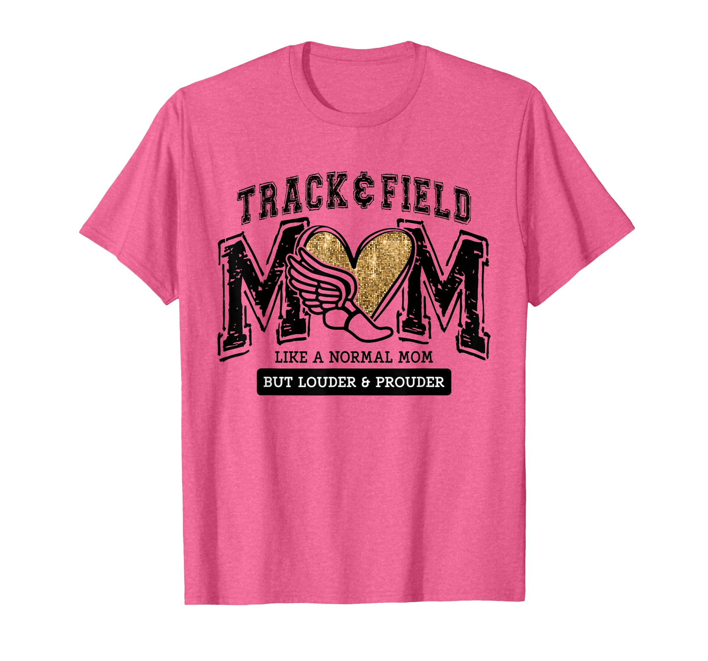 Loud Proud Track Mom Runner Track And Field Mama T-Shirt