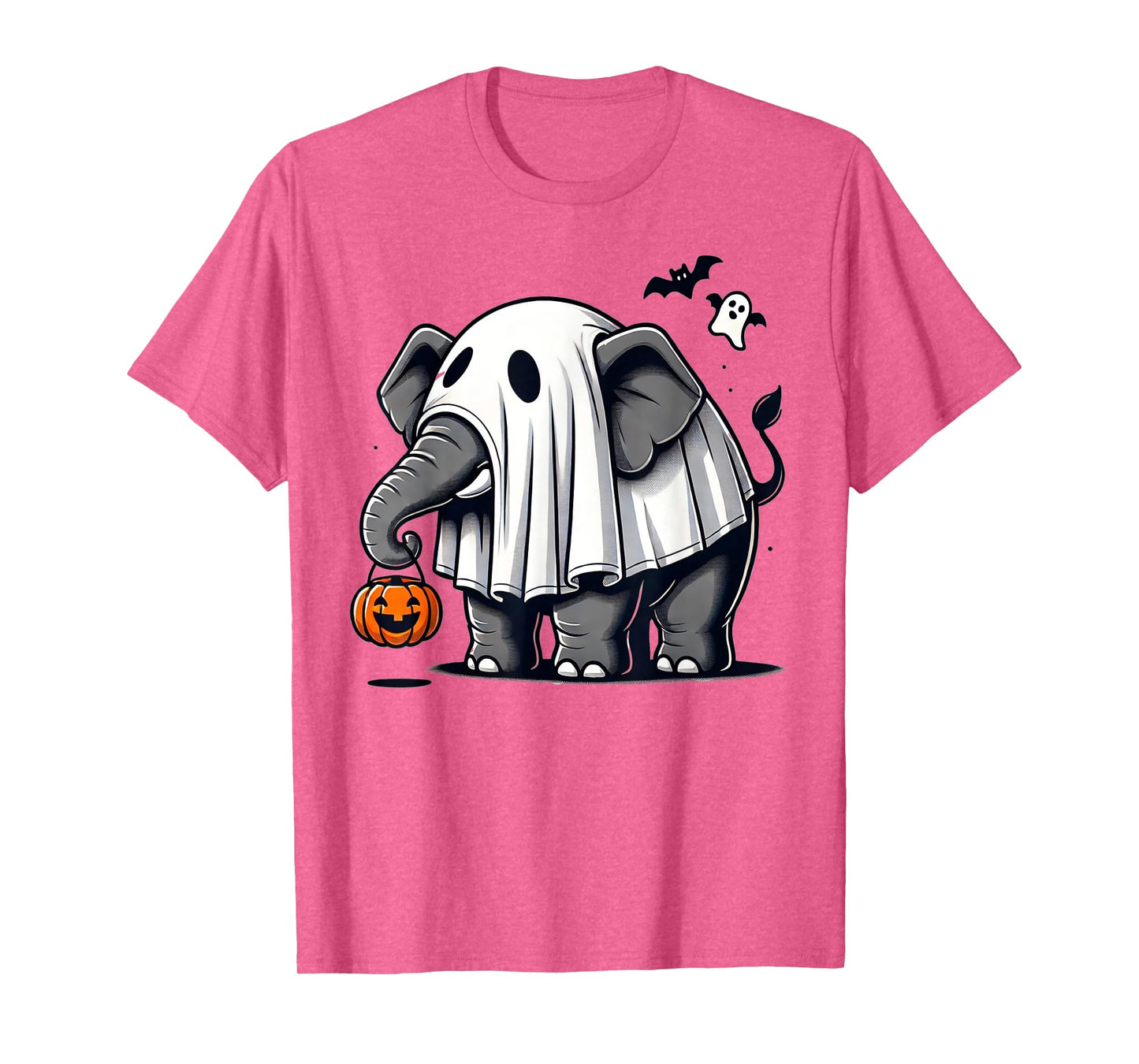 Funny Elephant Halloween Costume Ghost Trick Or Treat T-Shirt