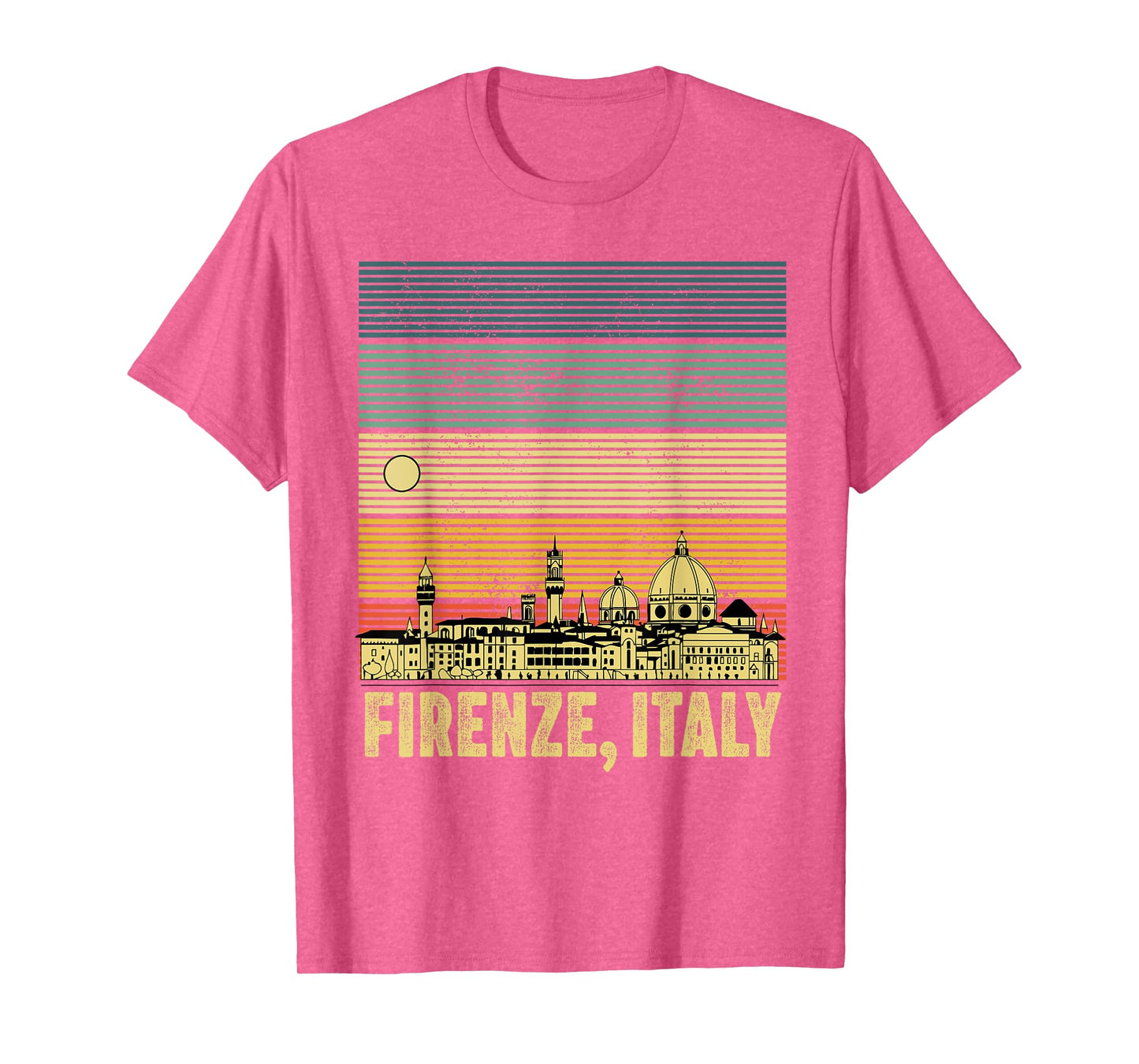 souvenirs from italy firenze Florence retro vintage skyline T-Shirt