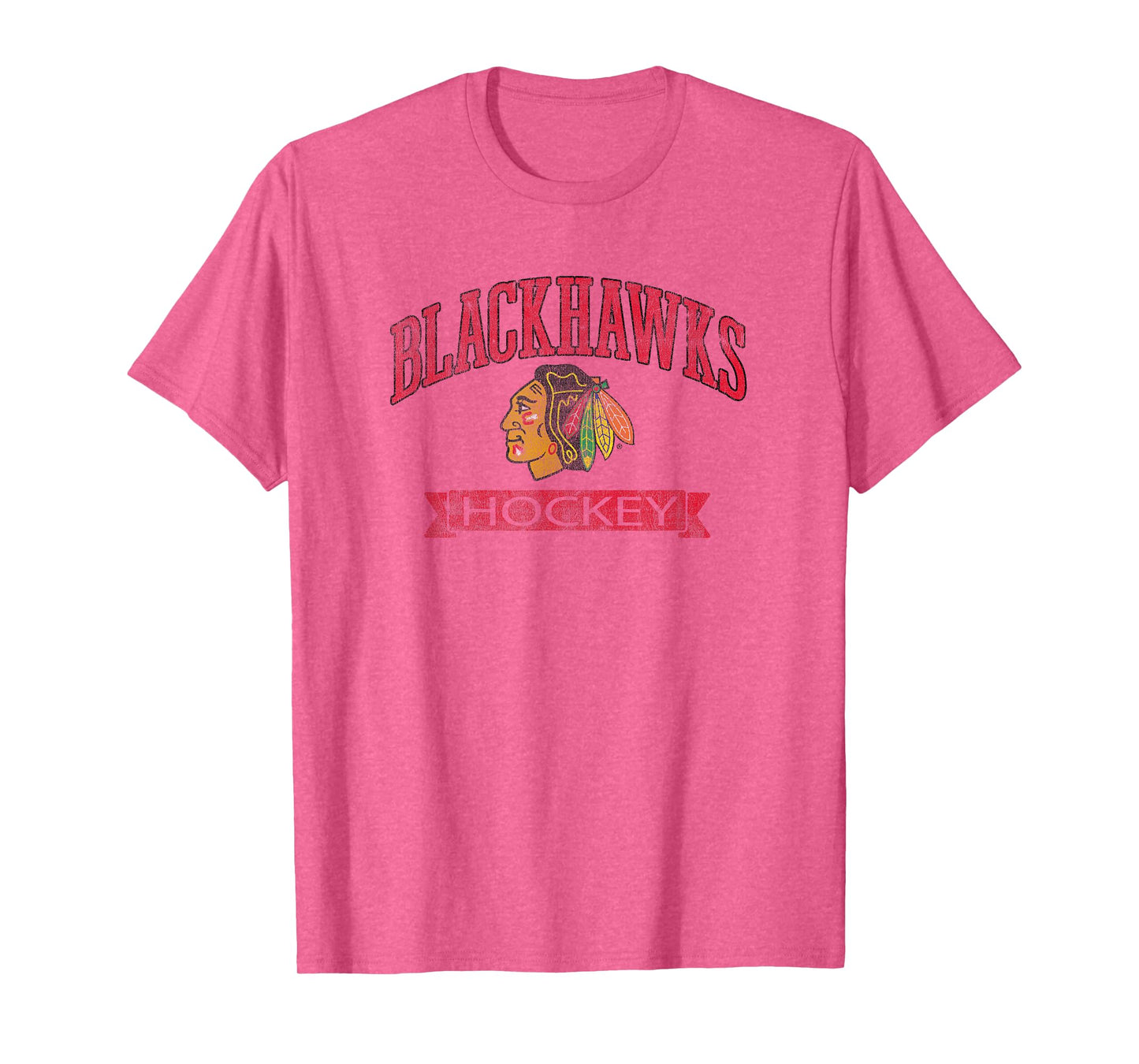 Chicago Blackhawks Vintage Hockey Gray Officially Licensed T-Shirt